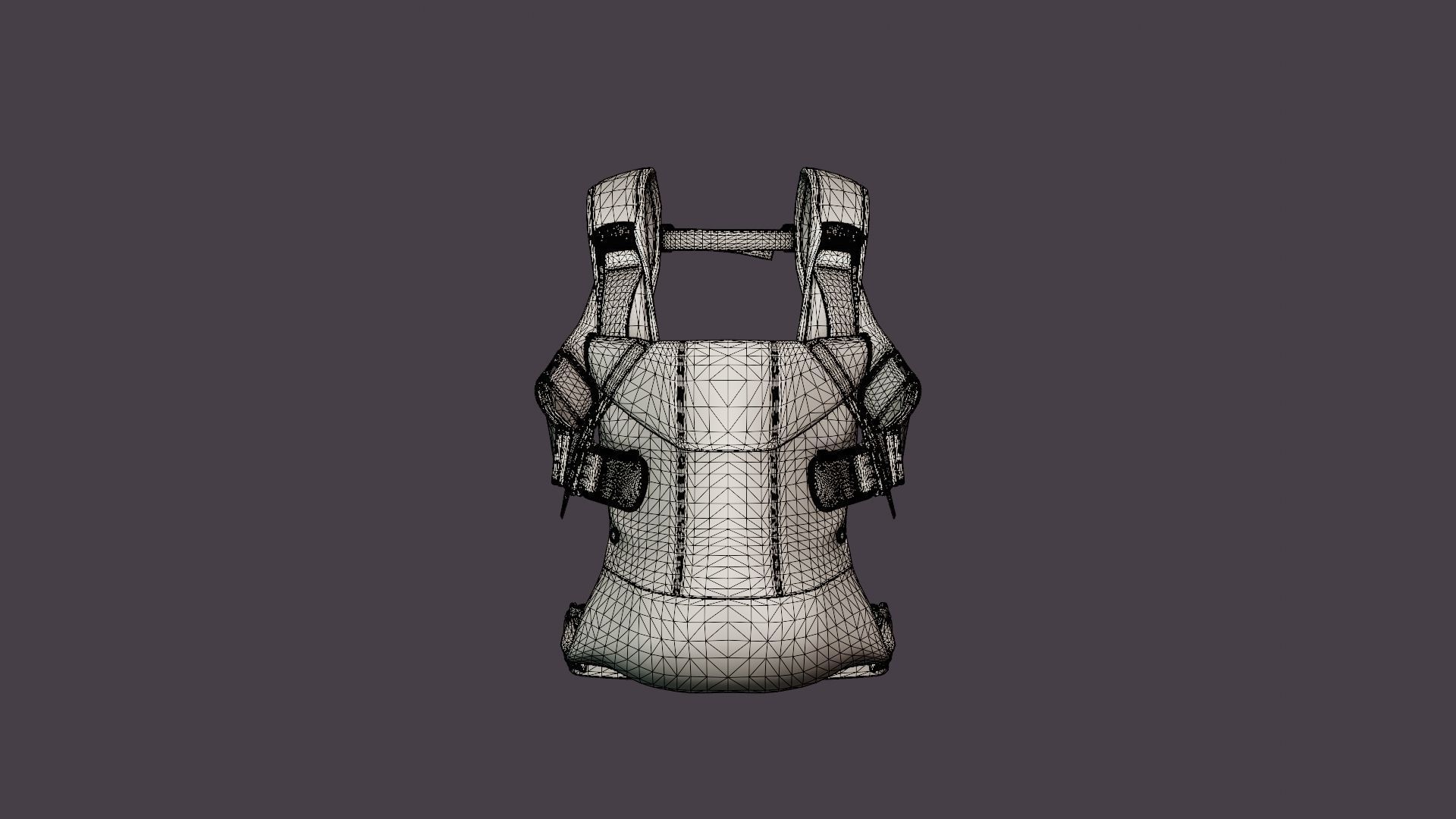 Barsele One Baby Carrier Low-poly 3D model_6