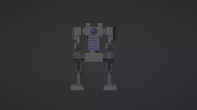 Sentinel Robot Low-poly 3D model