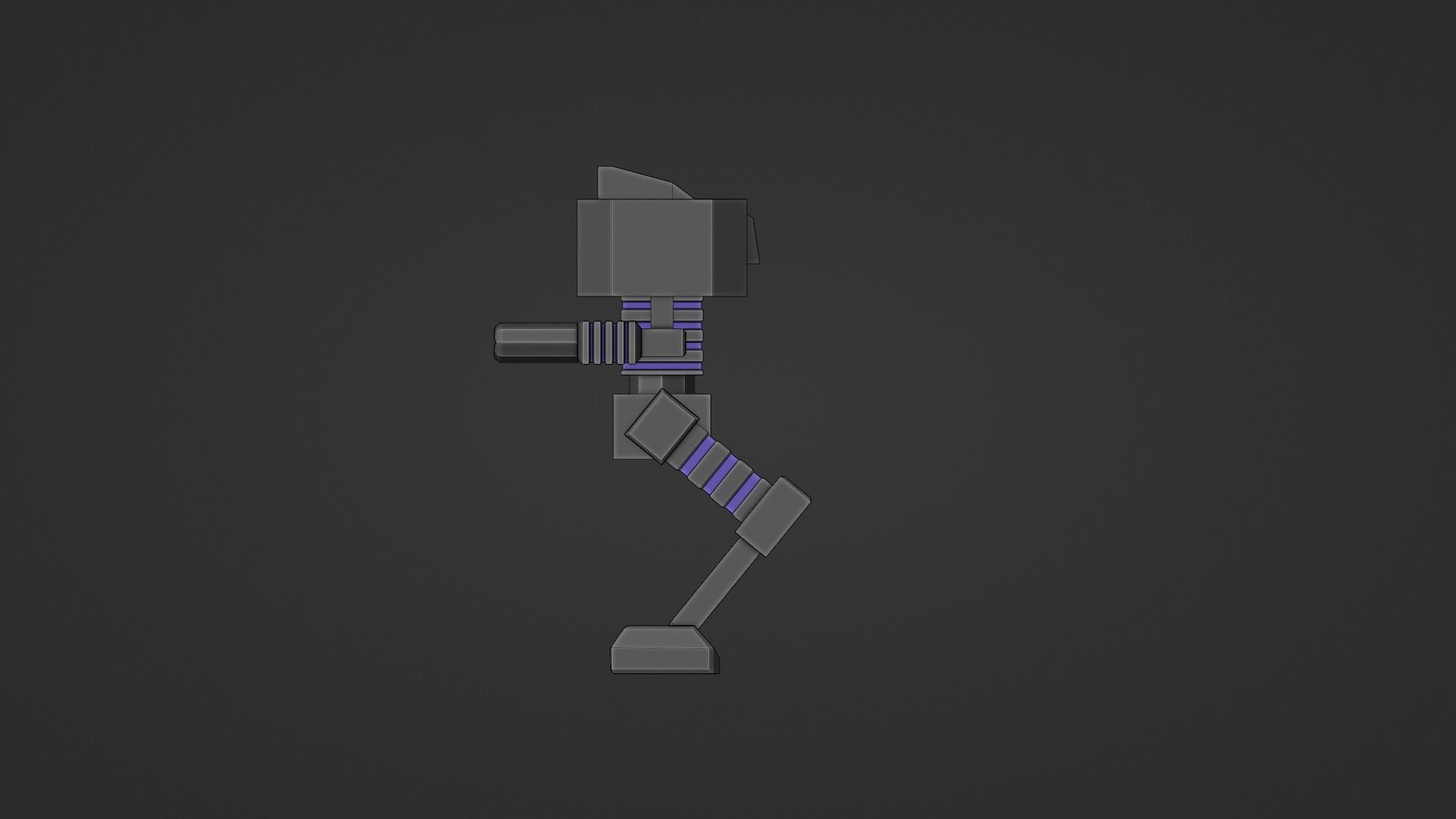 Sentinel Robot Low-poly 3D model_1