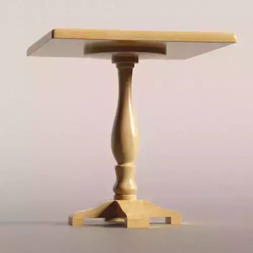 Cafe Bistro Wooden Table