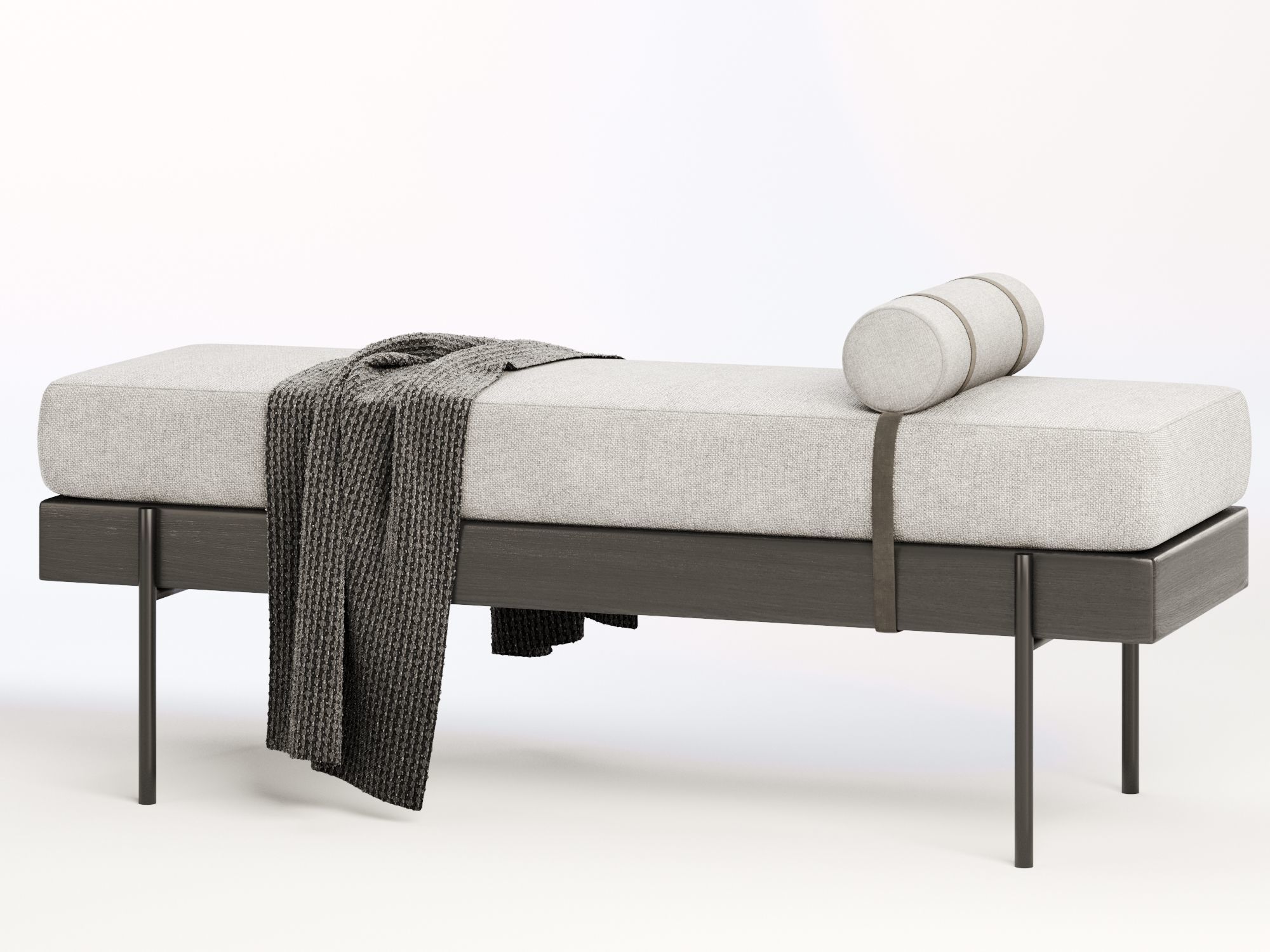 Colburne Upholstered Bench 3D model_5