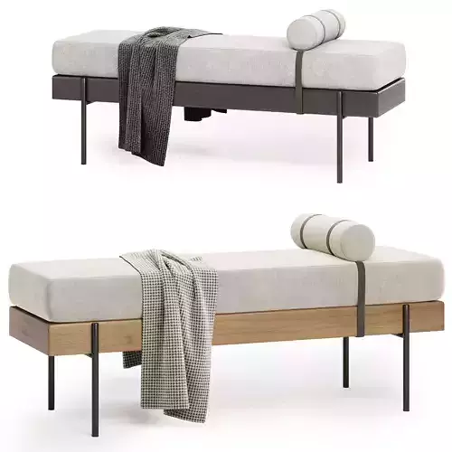 Colburne Upholstered Bench 3D model
