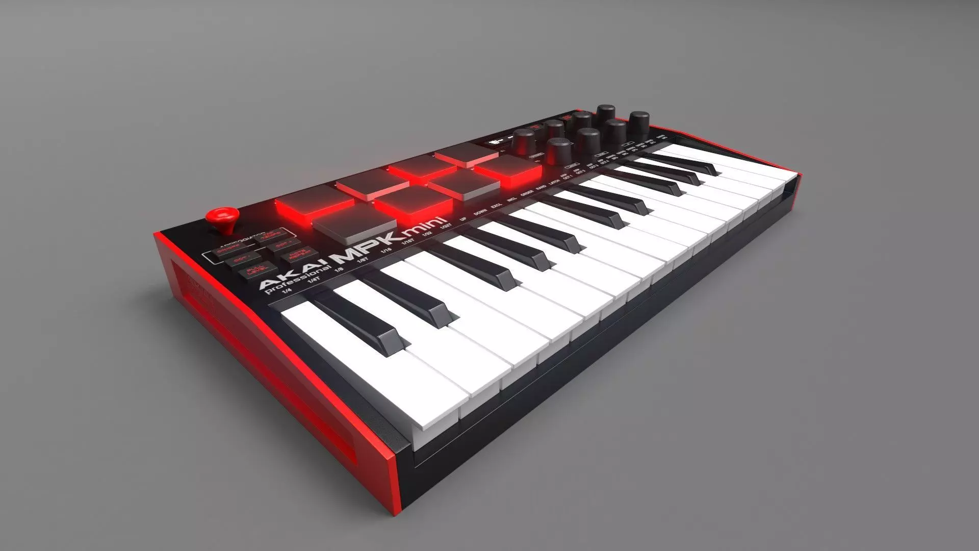 AKAI MPK MINI Low-poly 3D model_0