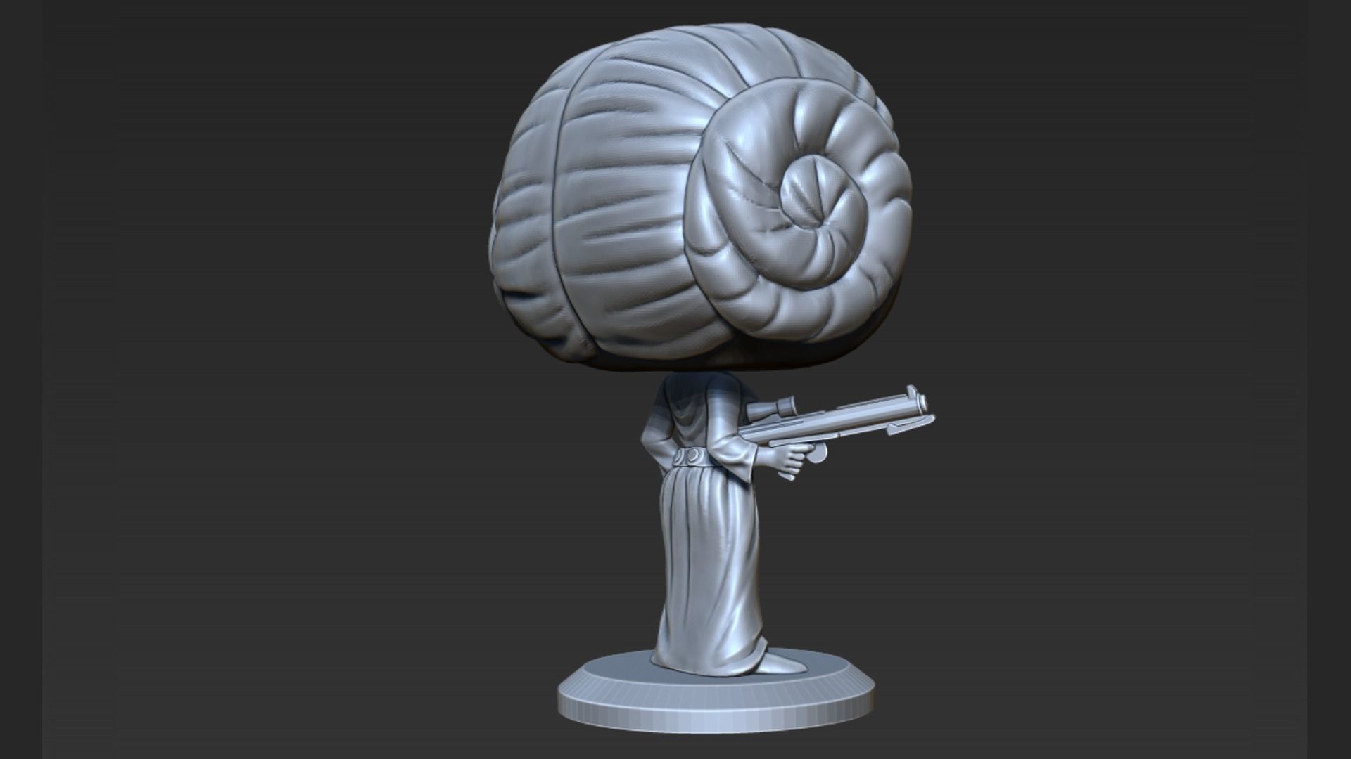 Leia Pop Figure 3D print model_6