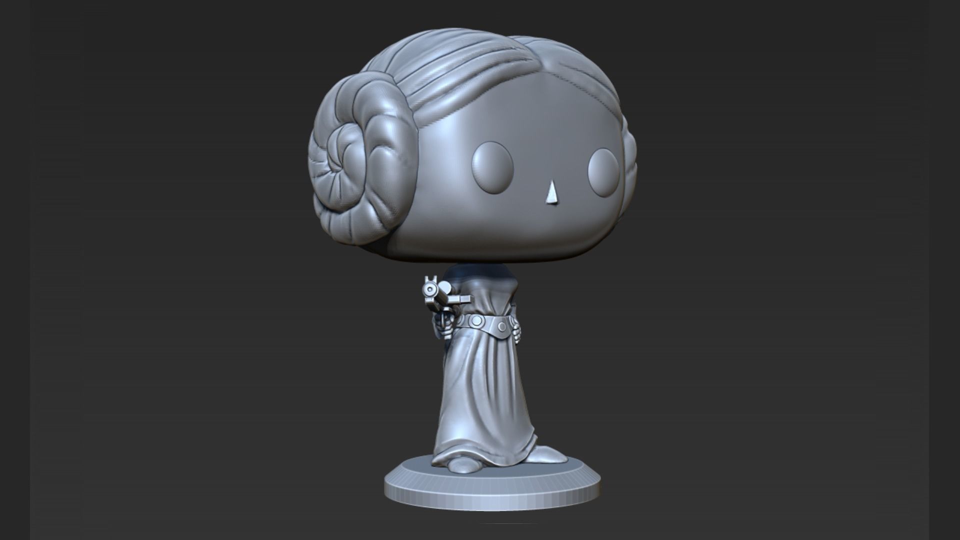 Leia Pop Figure 3D print model_4