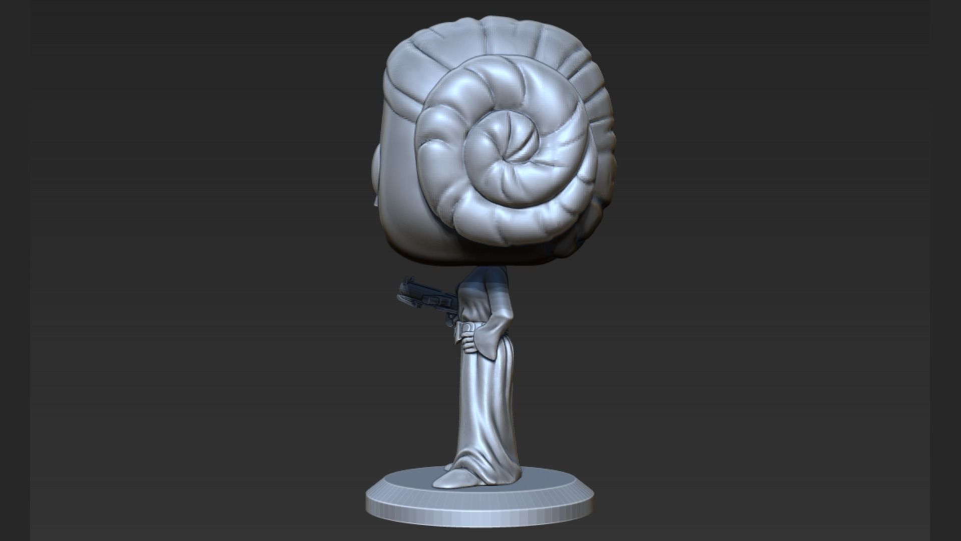 Leia Pop Figure 3D print model_9