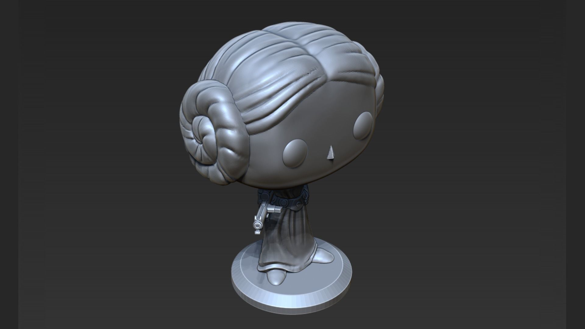 Leia Pop Figure 3D print model_3