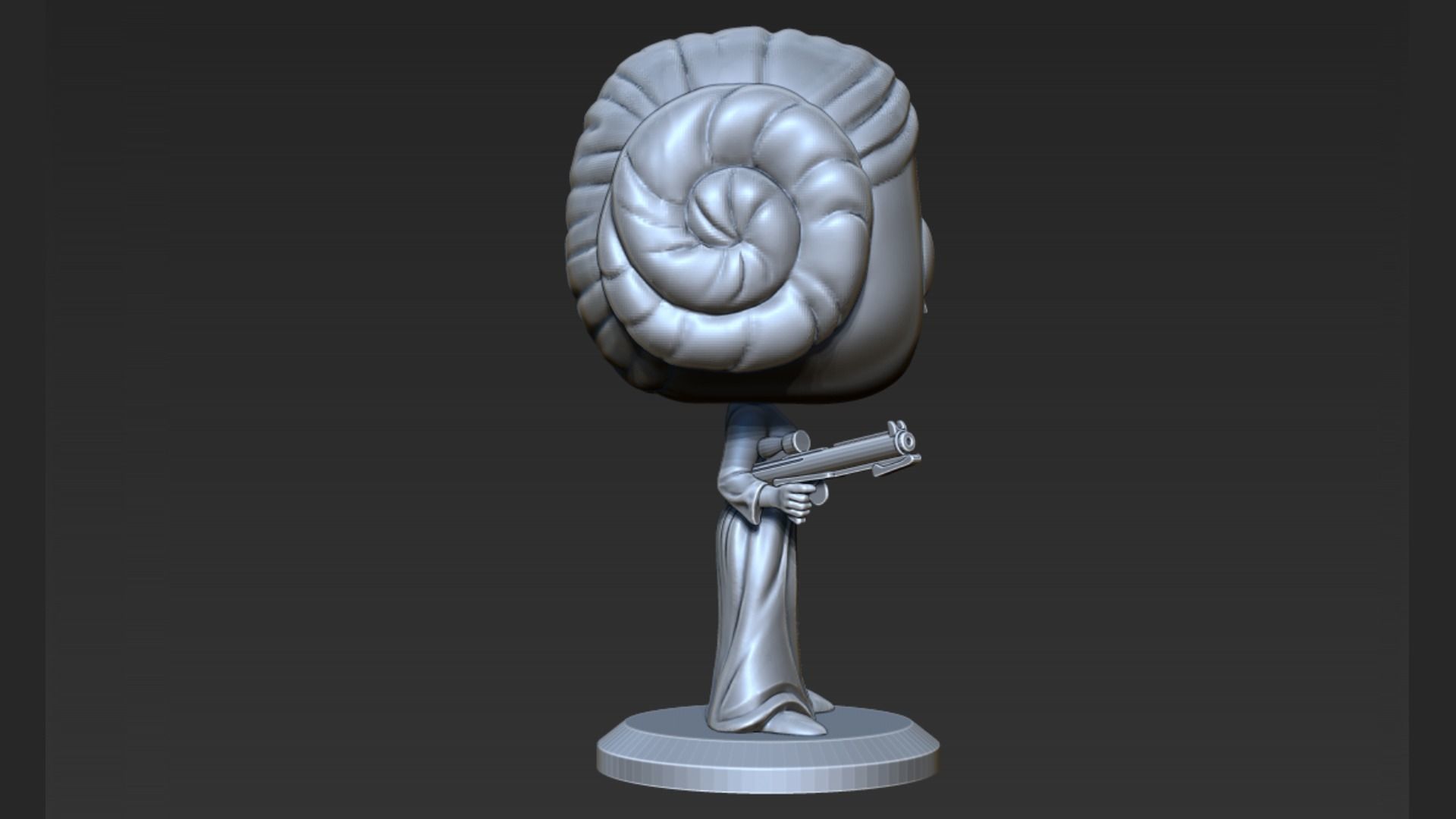 Leia Pop Figure 3D print model_5
