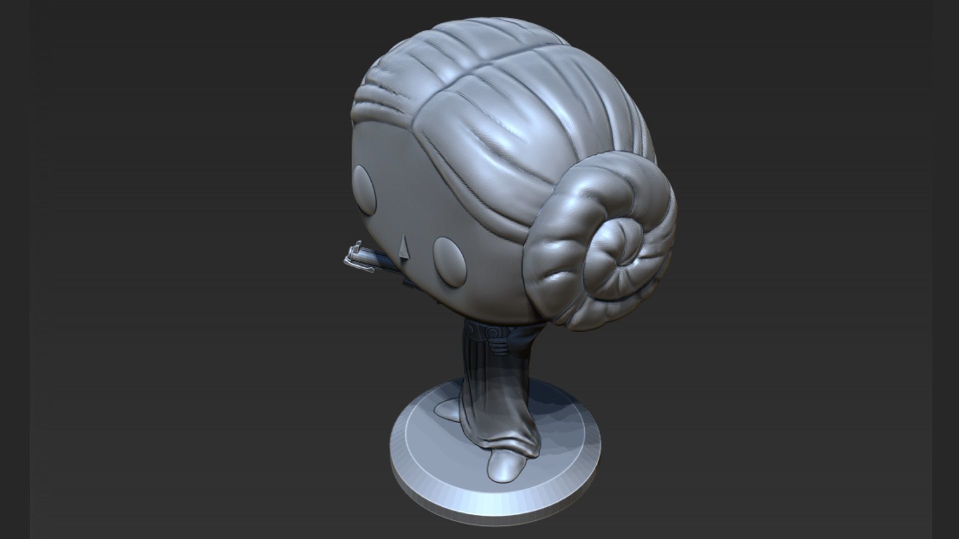Leia Pop Figure 3D print model_2
