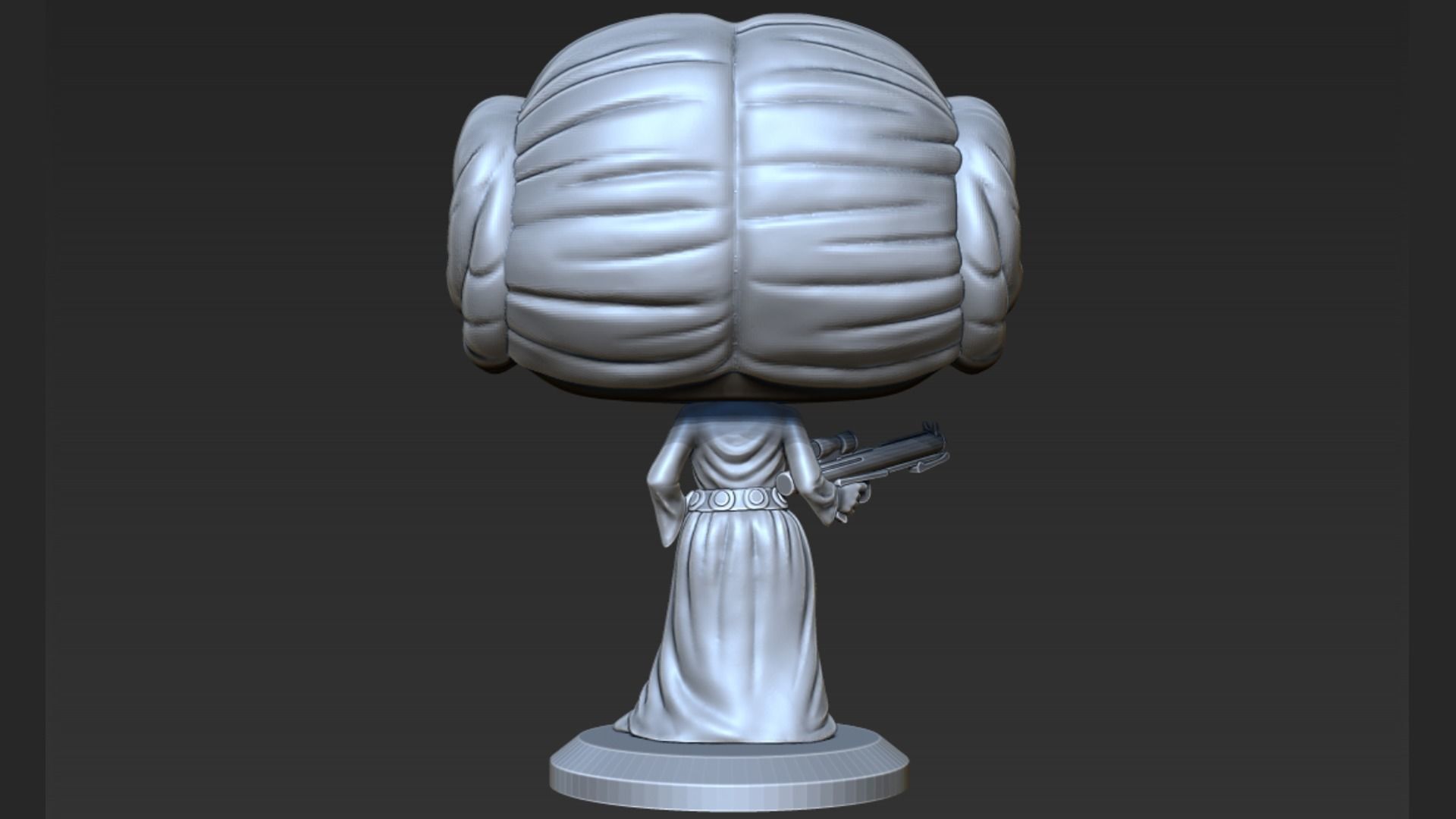 Leia Pop Figure 3D print model_7