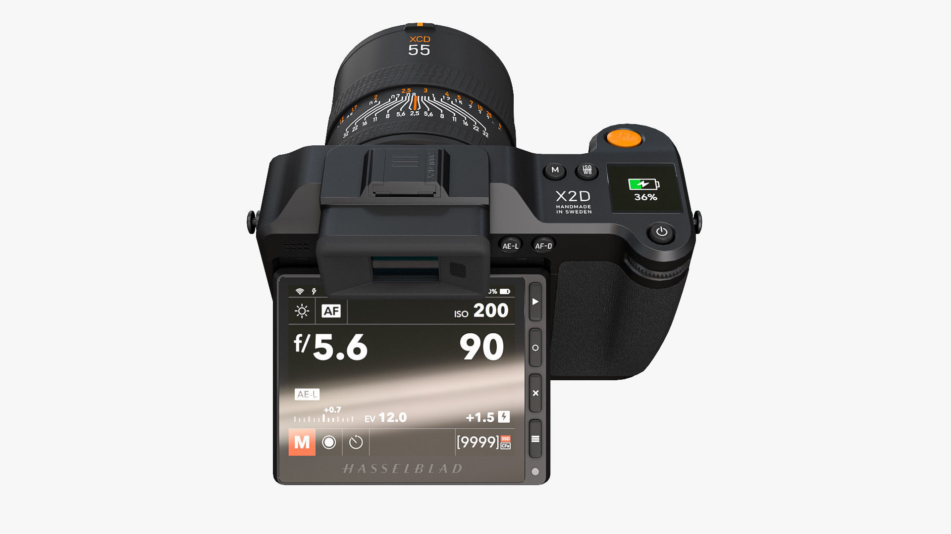 Hasselblad X2D 100c Camera 3D model_10