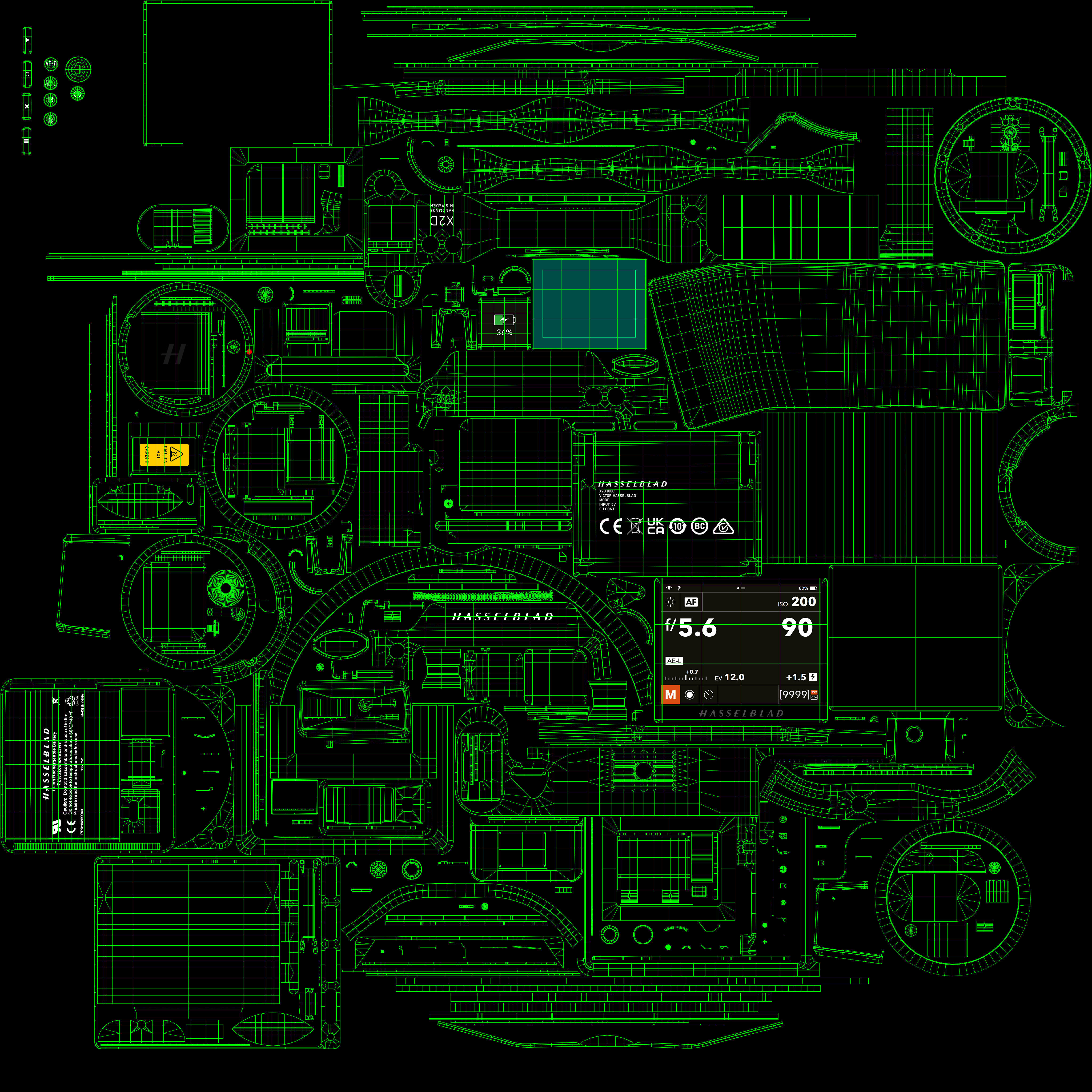 Hasselblad X2D 100c Camera 3D model_50
