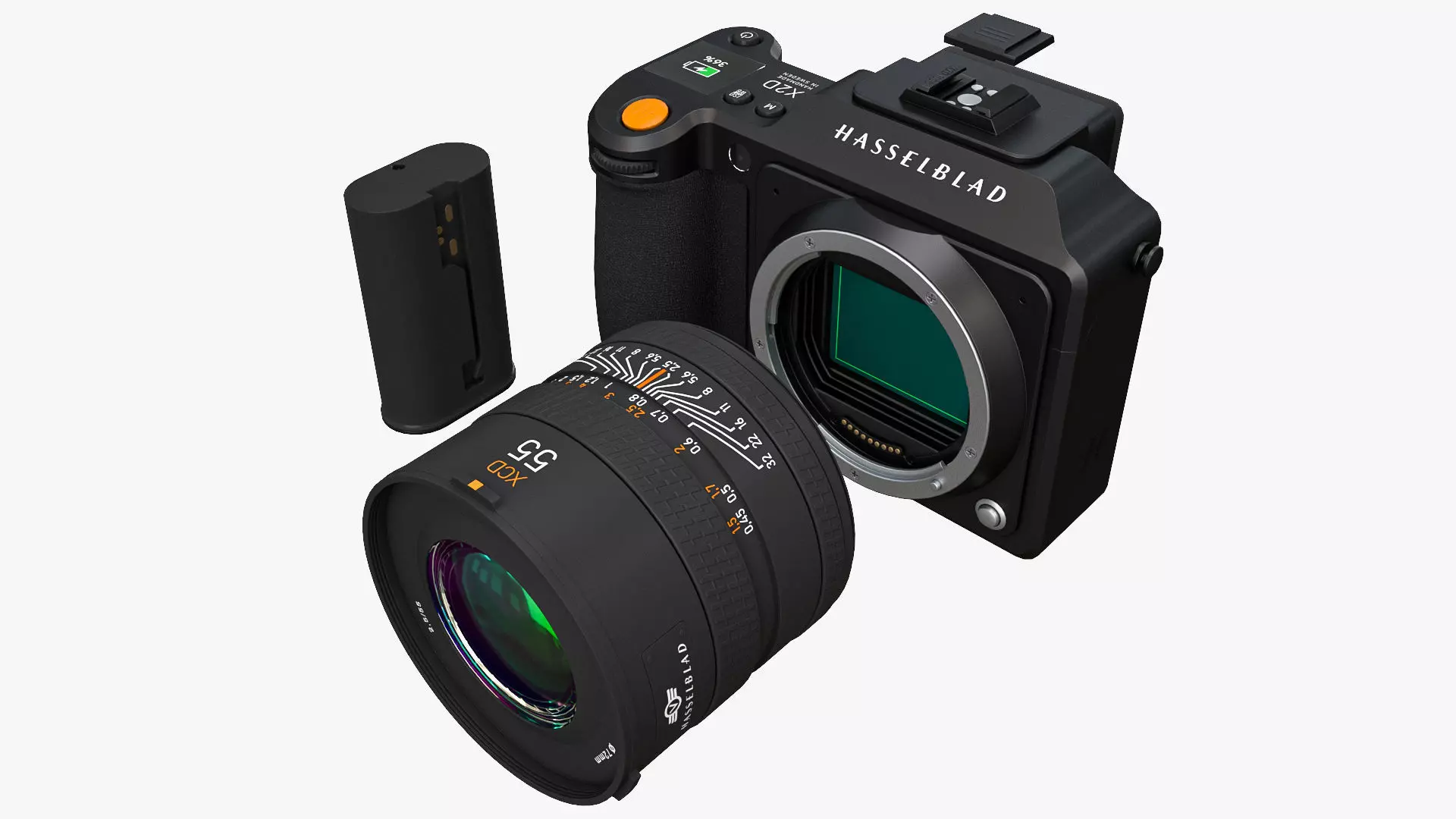 Hasselblad X2D 100c Camera 3D model_0
