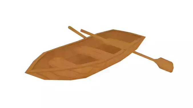 Wooden Boat - Hand Painted