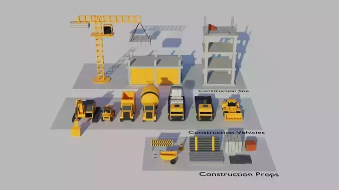 Lowpoly Simple Construction Set