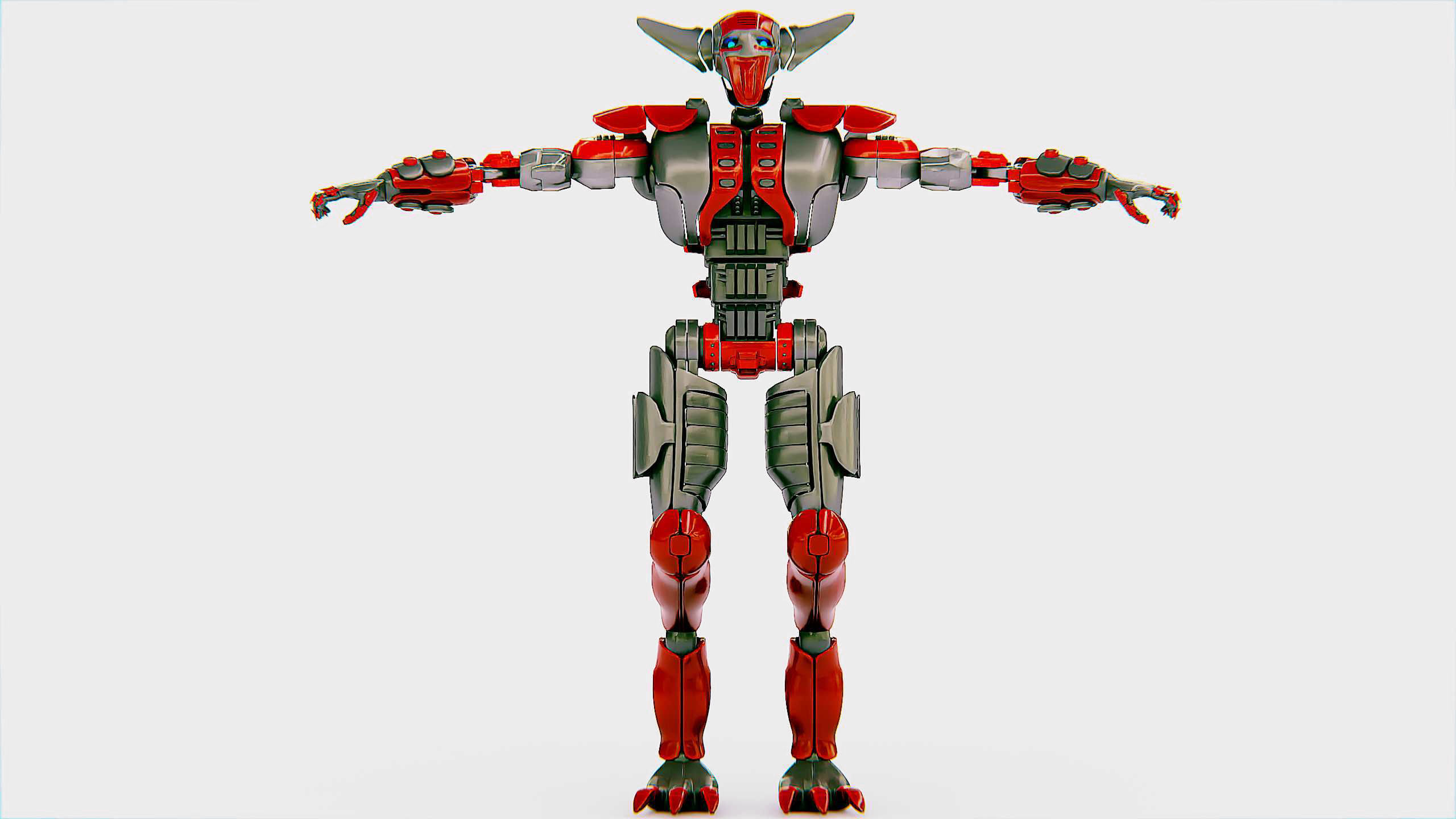 VILLAIN DROID CHAOS  Rigged for Unreal Engine - Unity - MIXAMO  3D model_30