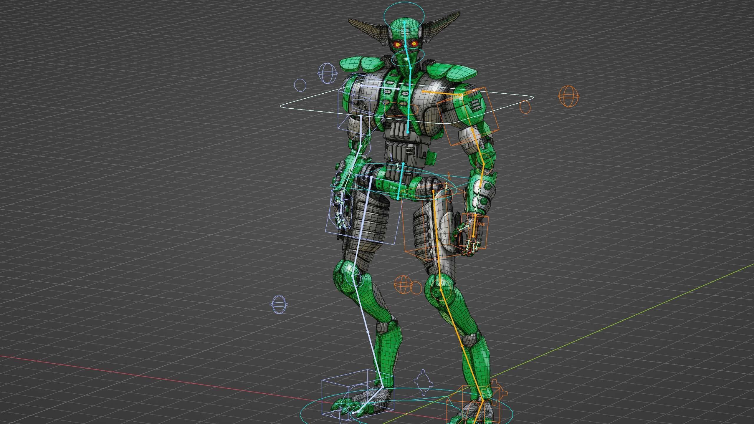 VILLAIN DROID CHAOS  Rigged for Unreal Engine - Unity - MIXAMO  3D model_37