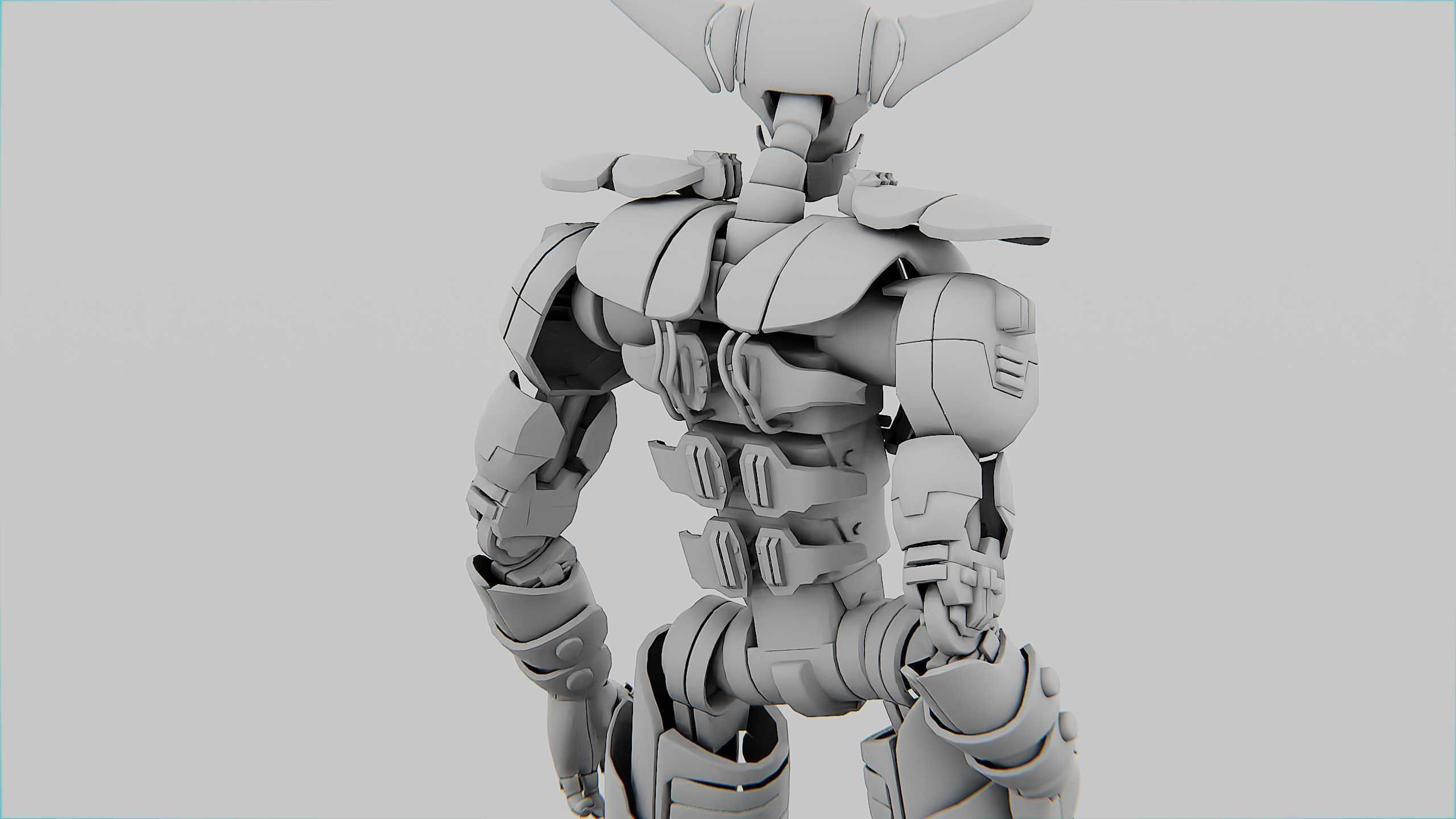 VILLAIN DROID CHAOS  Rigged for Unreal Engine - Unity - MIXAMO  3D model_34
