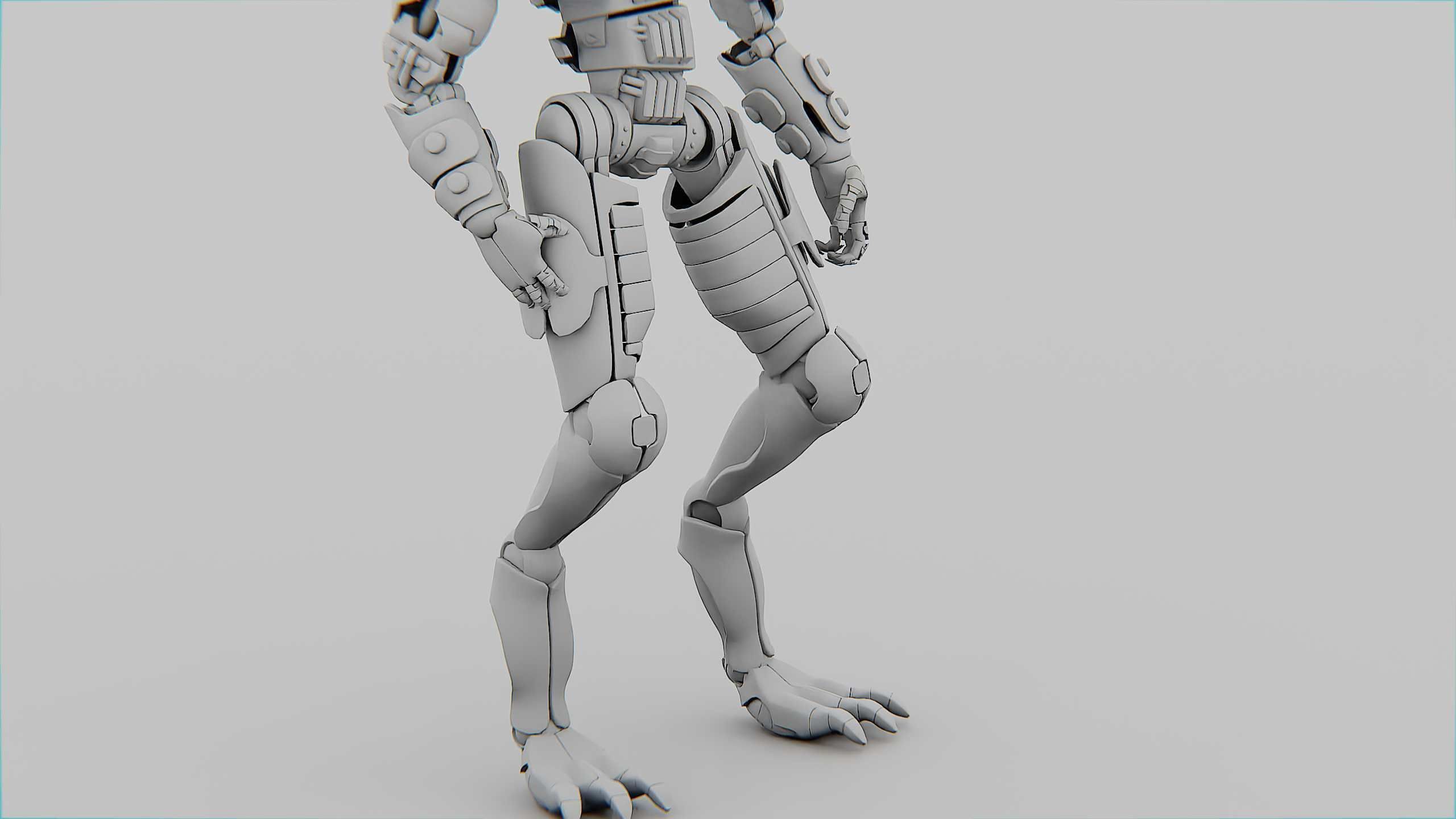 VILLAIN DROID CHAOS  Rigged for Unreal Engine - Unity - MIXAMO  3D model_35