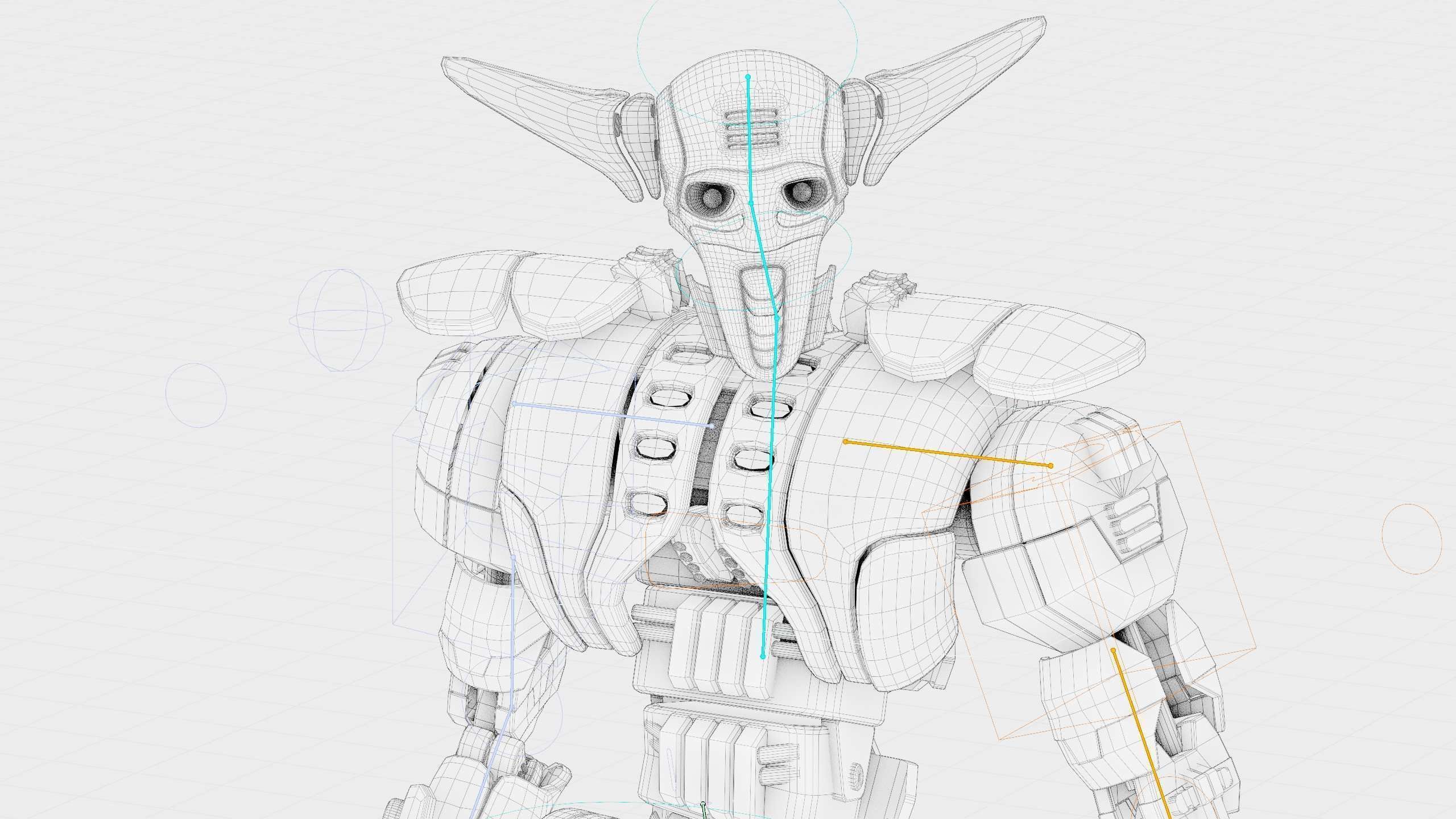 VILLAIN DROID CHAOS  Rigged for Unreal Engine - Unity - MIXAMO  3D model_42