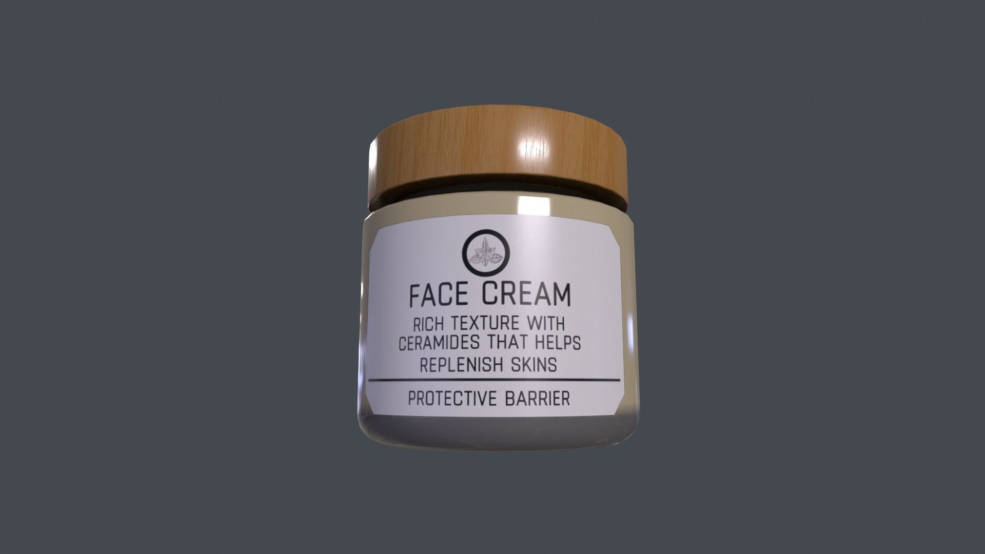  Face Cream - GAME READY PBR Low-poly 3D model_2