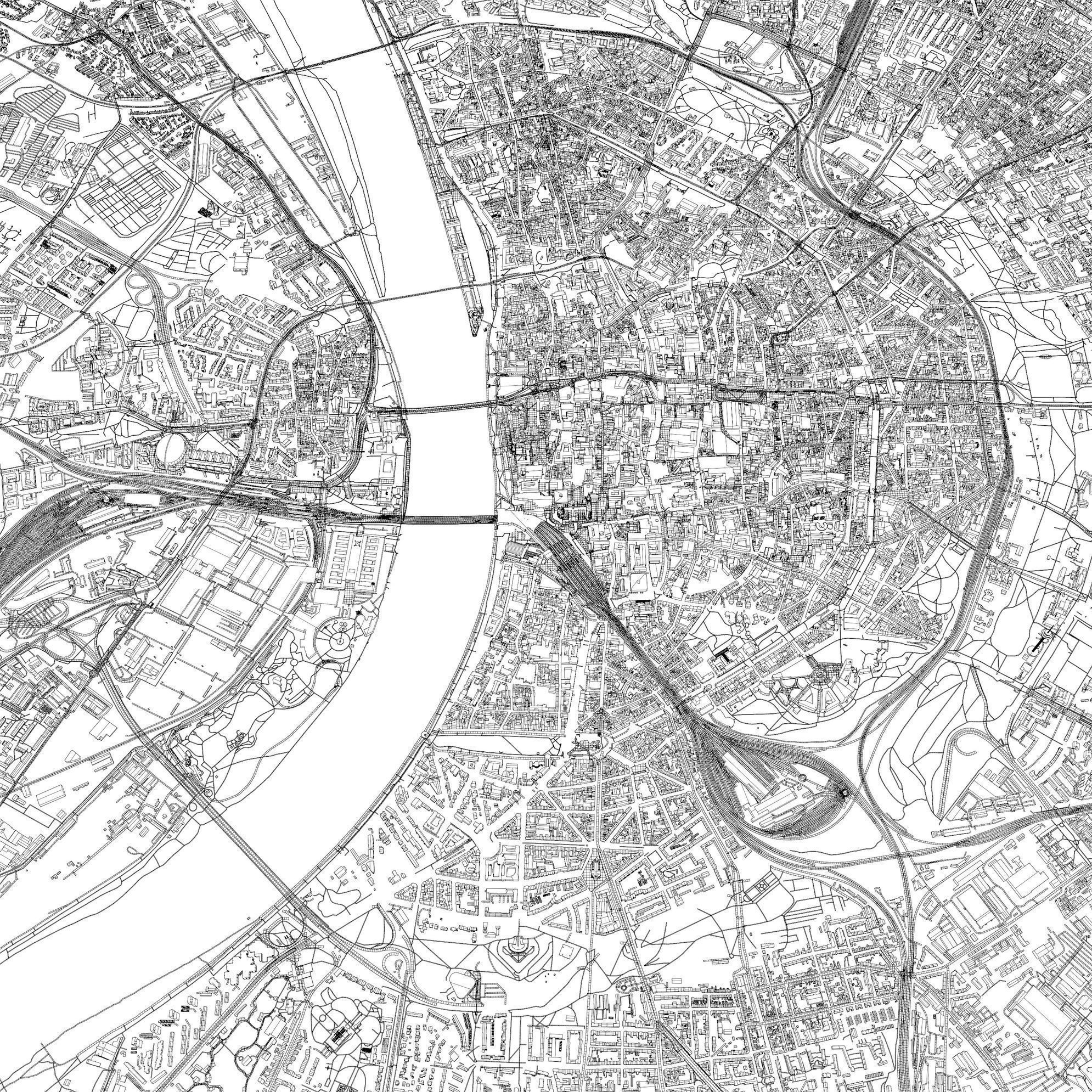 Cologne Germany - city and urban 3D model_10