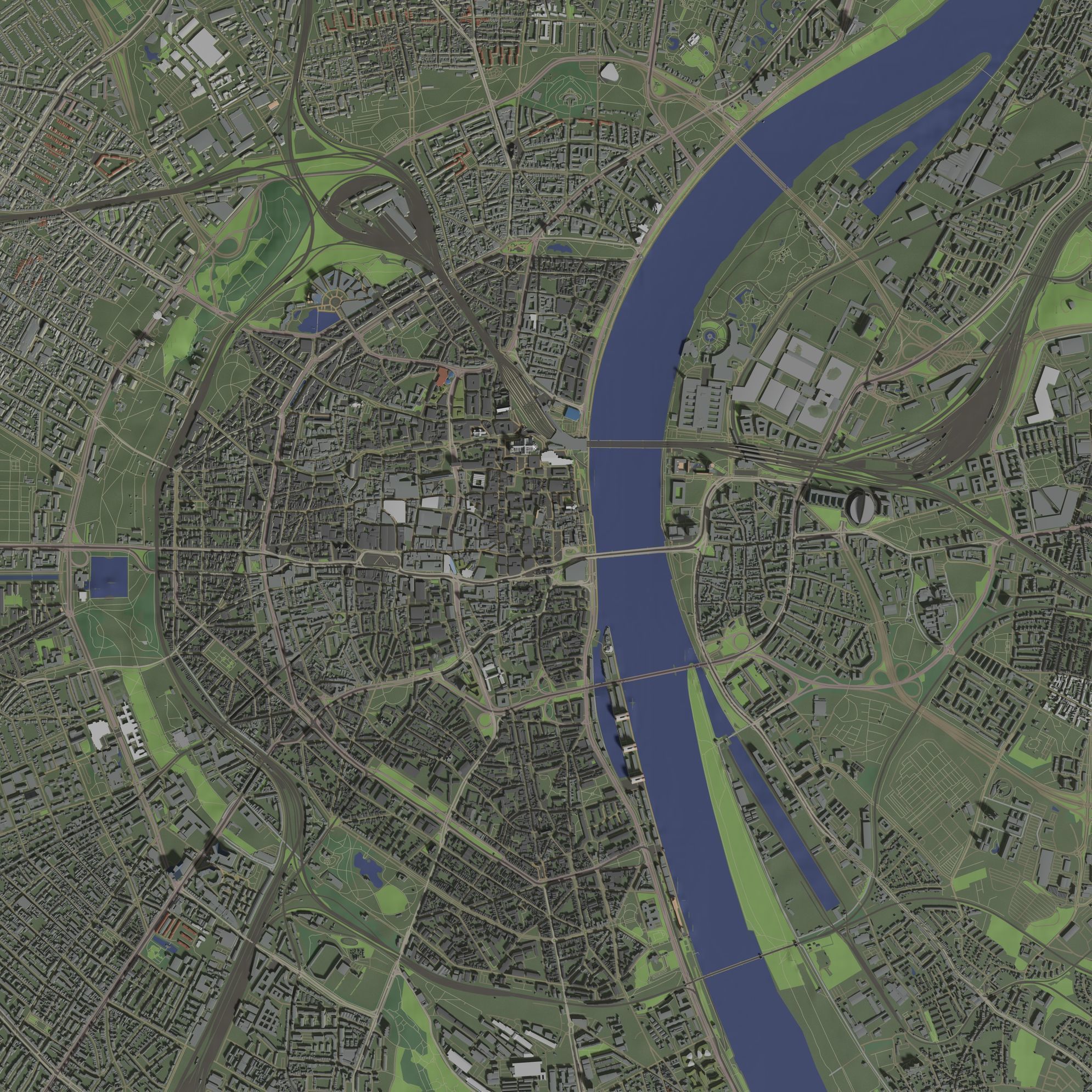 Cologne Germany - city and urban 3D model_2