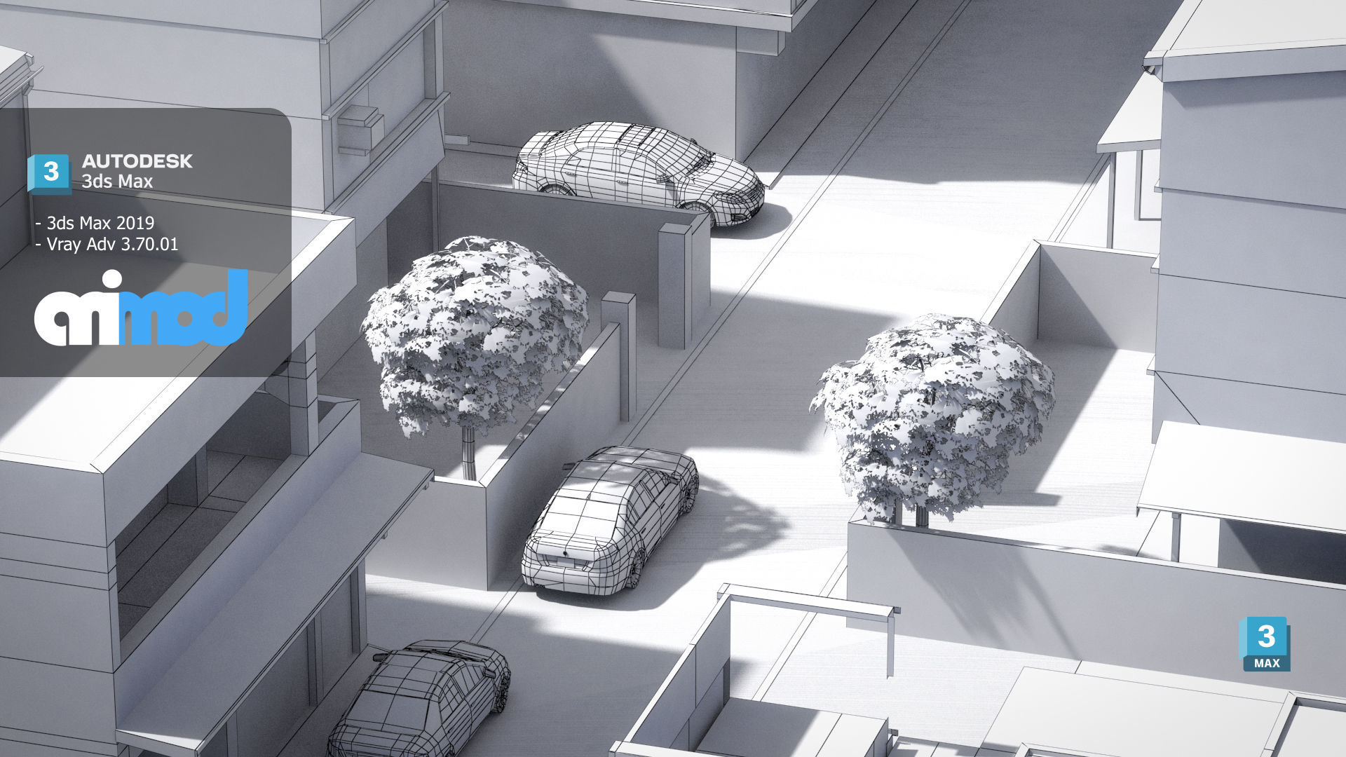 TW Street Houses 3D model_9