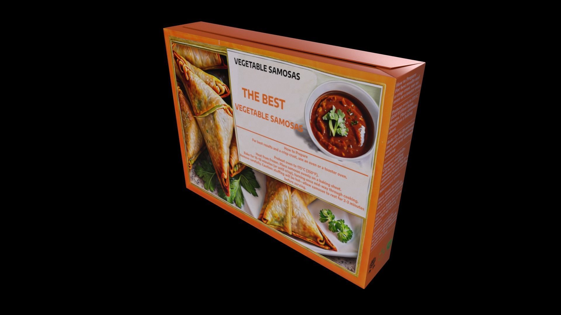 Vegetable Samosas - GAME READY PBR Low-poly 3D model_3