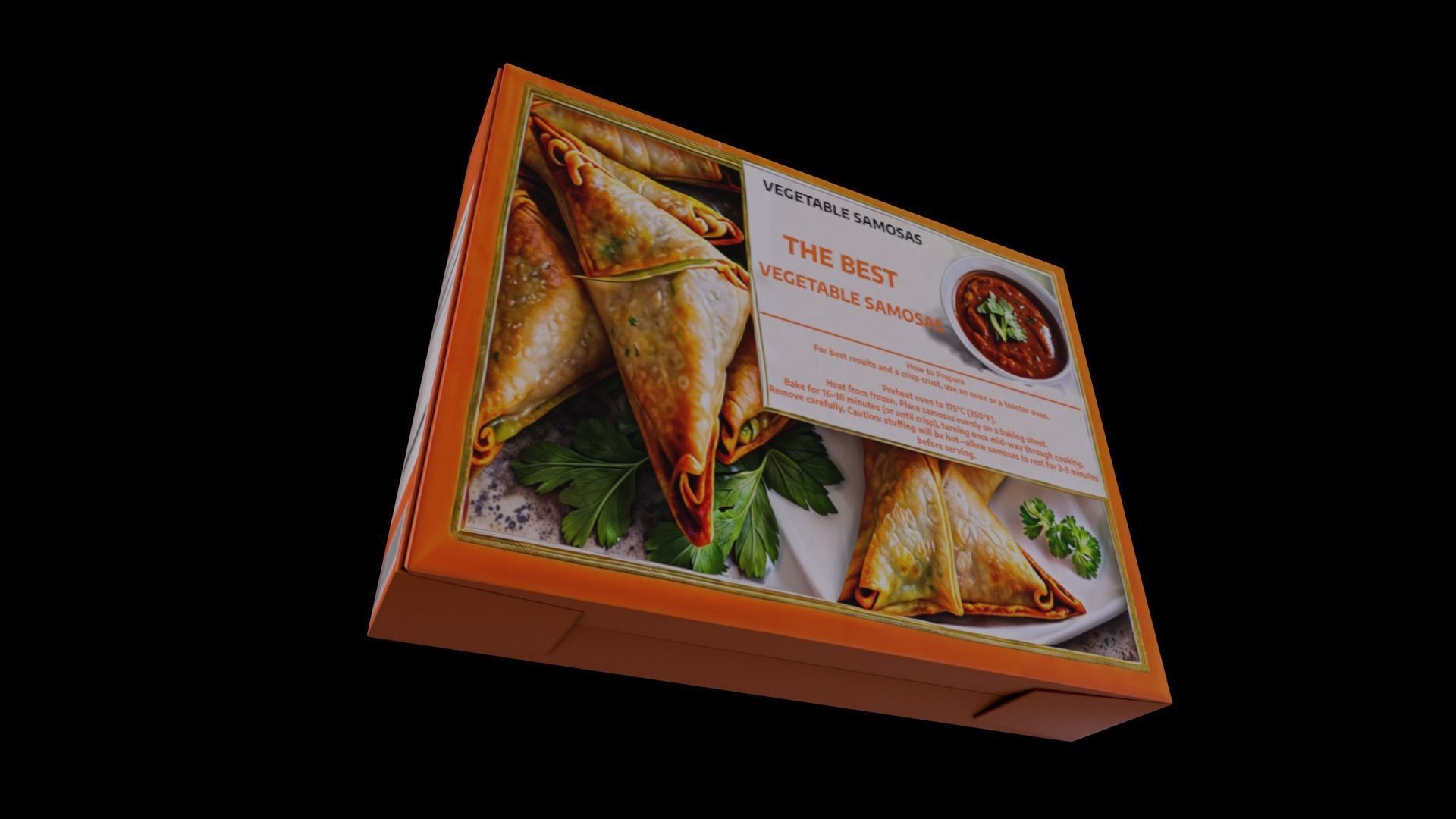 Vegetable Samosas - GAME READY PBR Low-poly 3D model_2
