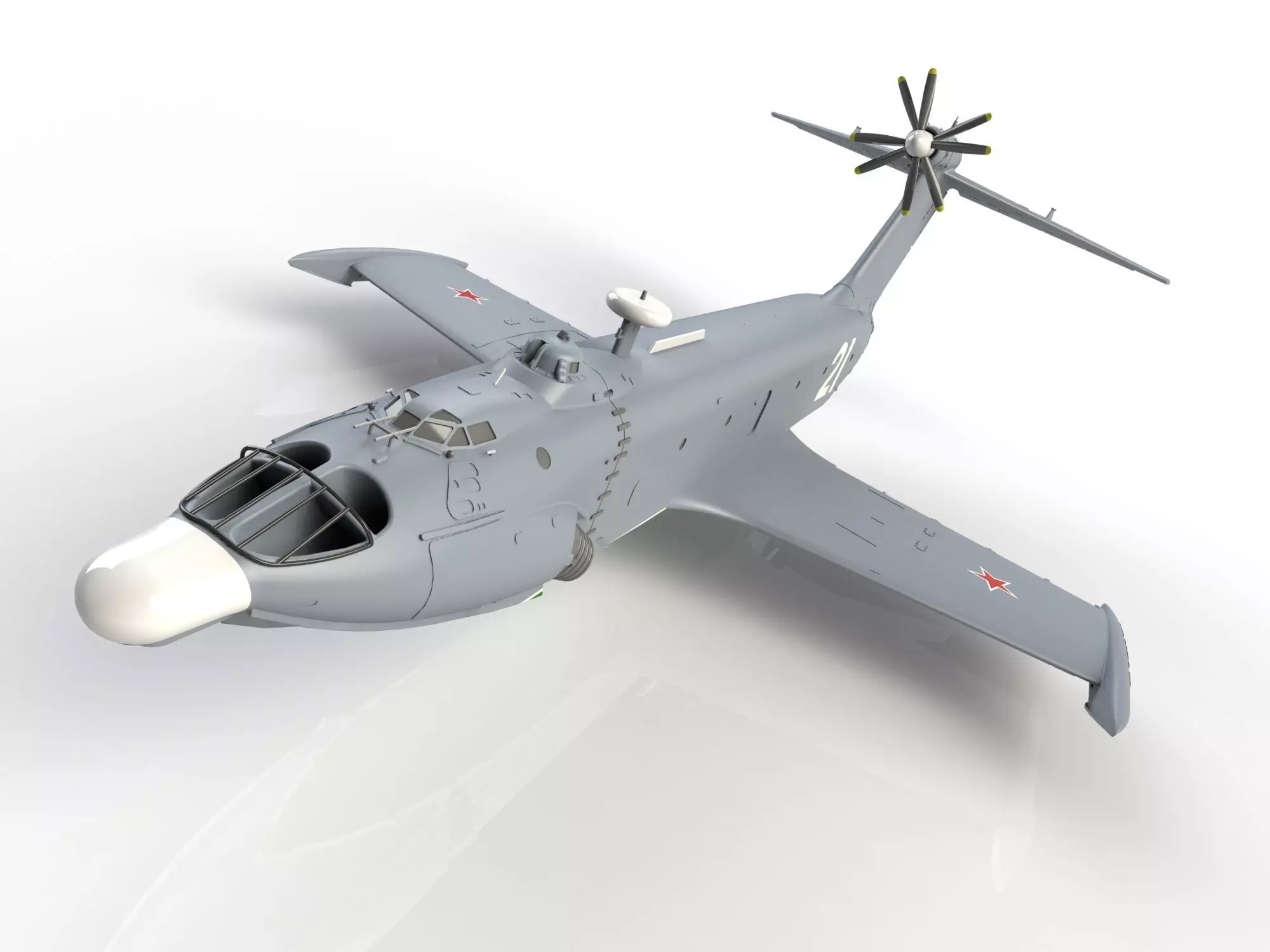 Project 904 A-90 Orlyonok Ekranoplan S-21 3D print model_0