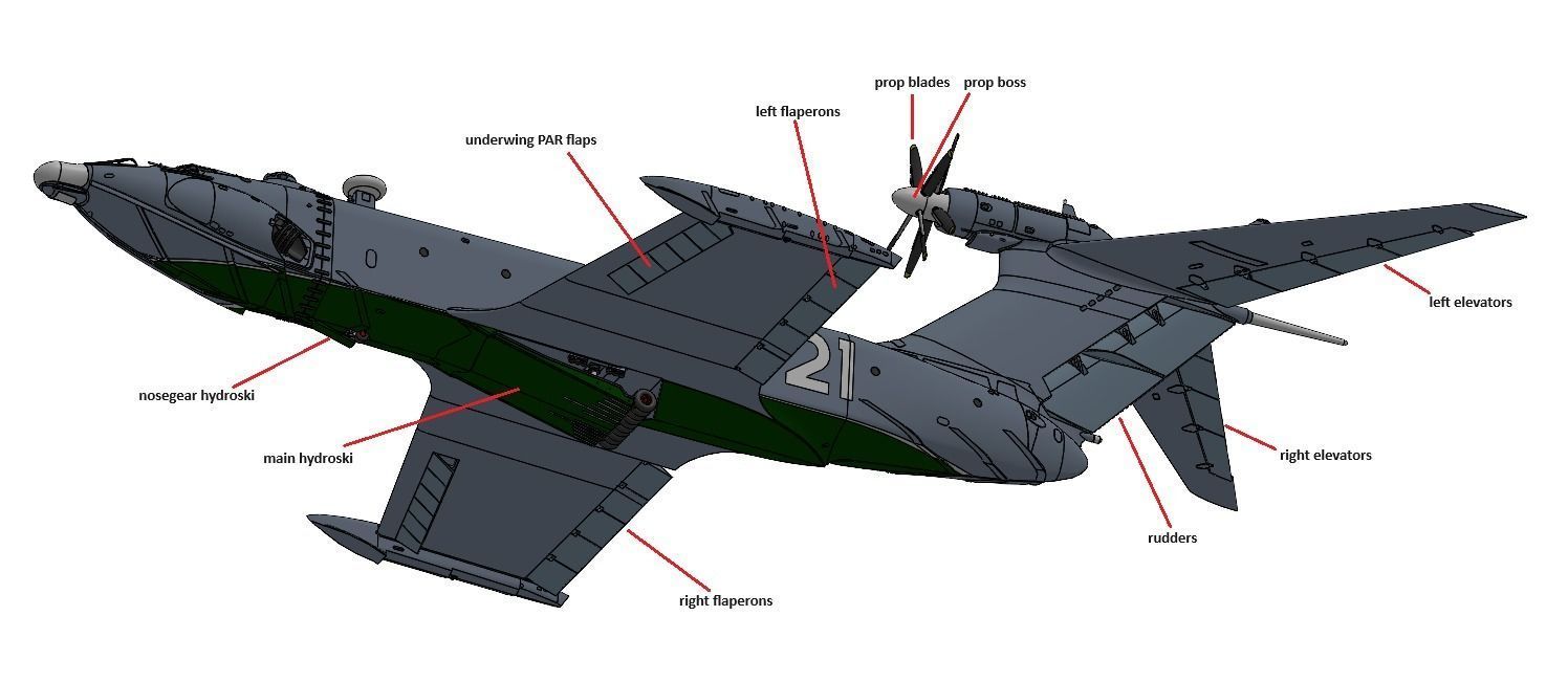 Project 904 A-90 Orlyonok Ekranoplan S-21 3D print model_10