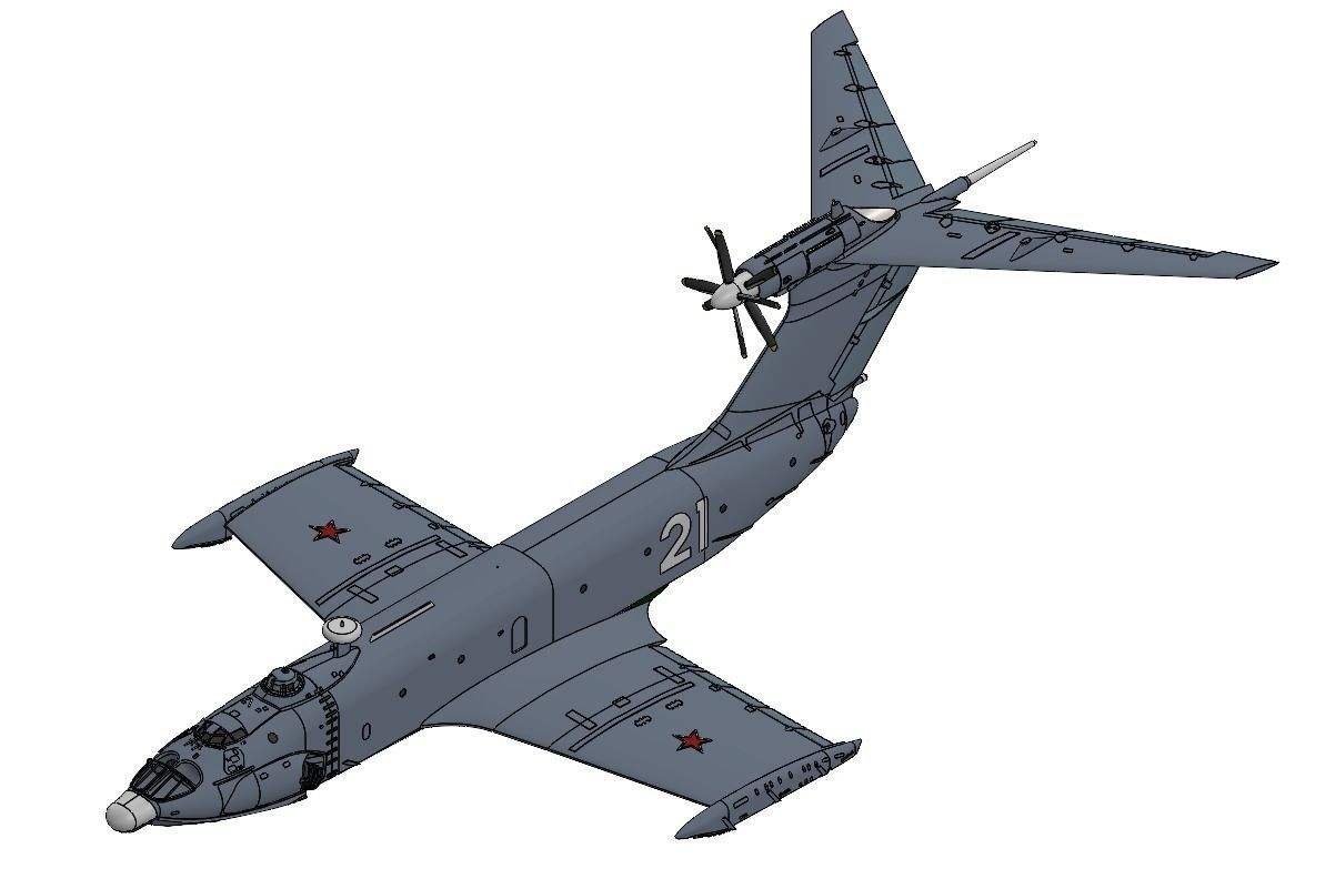 Project 904 A-90 Orlyonok Ekranoplan S-21 3D print model_2