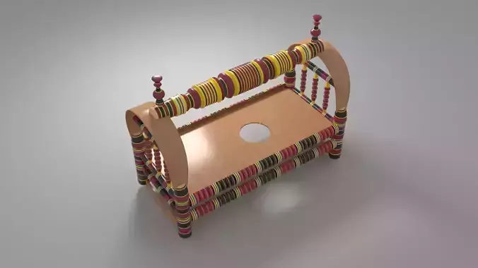 Central Asian Cradle Beshik