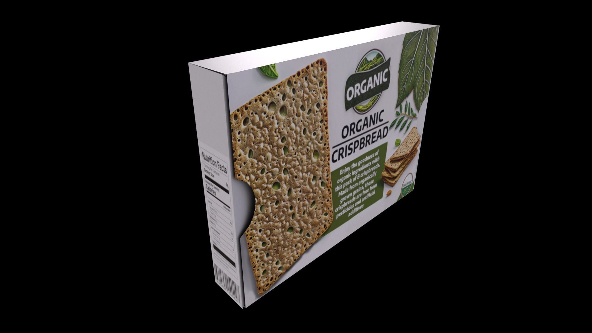 Organic Crispbread - GAME READY PBR Low-poly 3D model_3