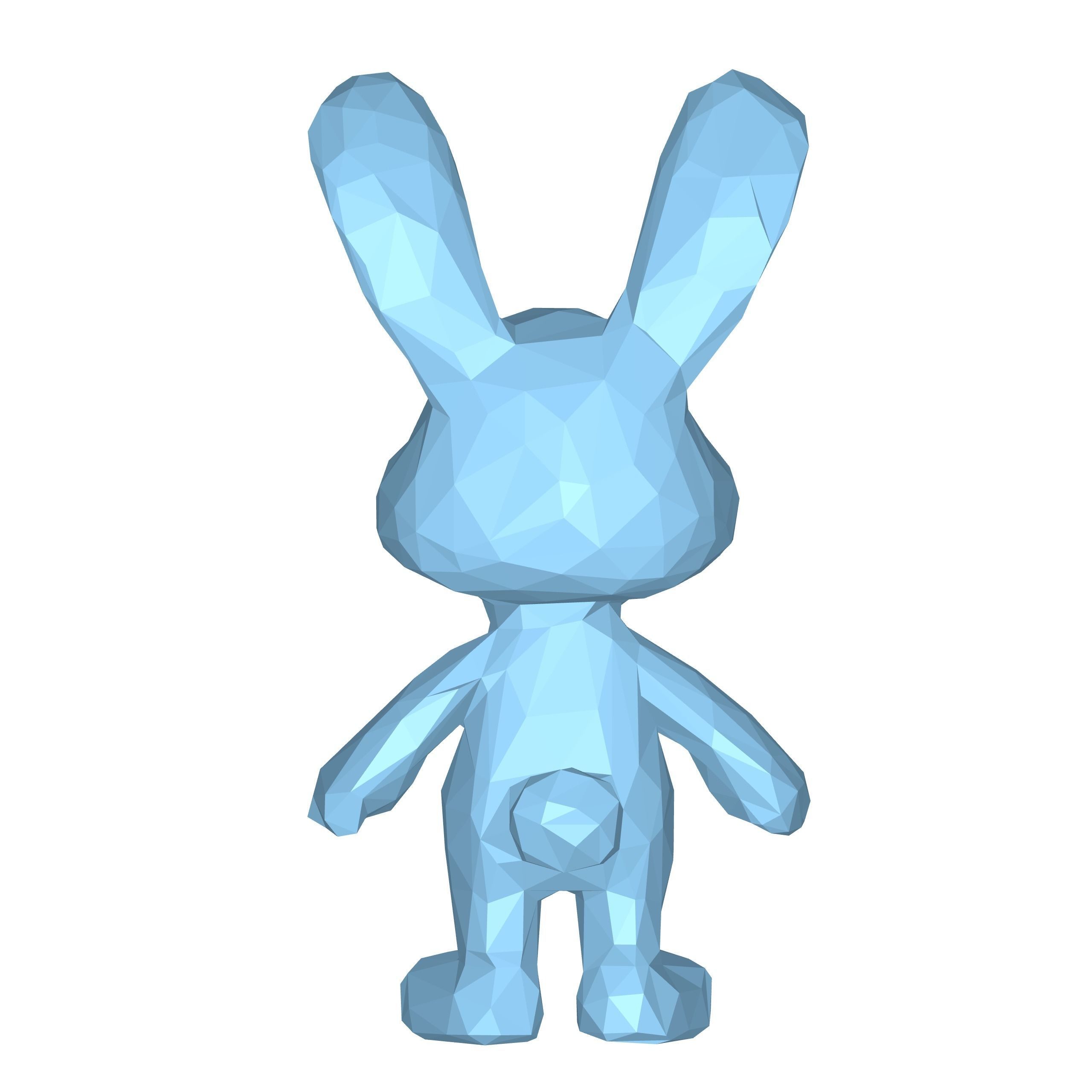Bunny Low Poly 3D model_3