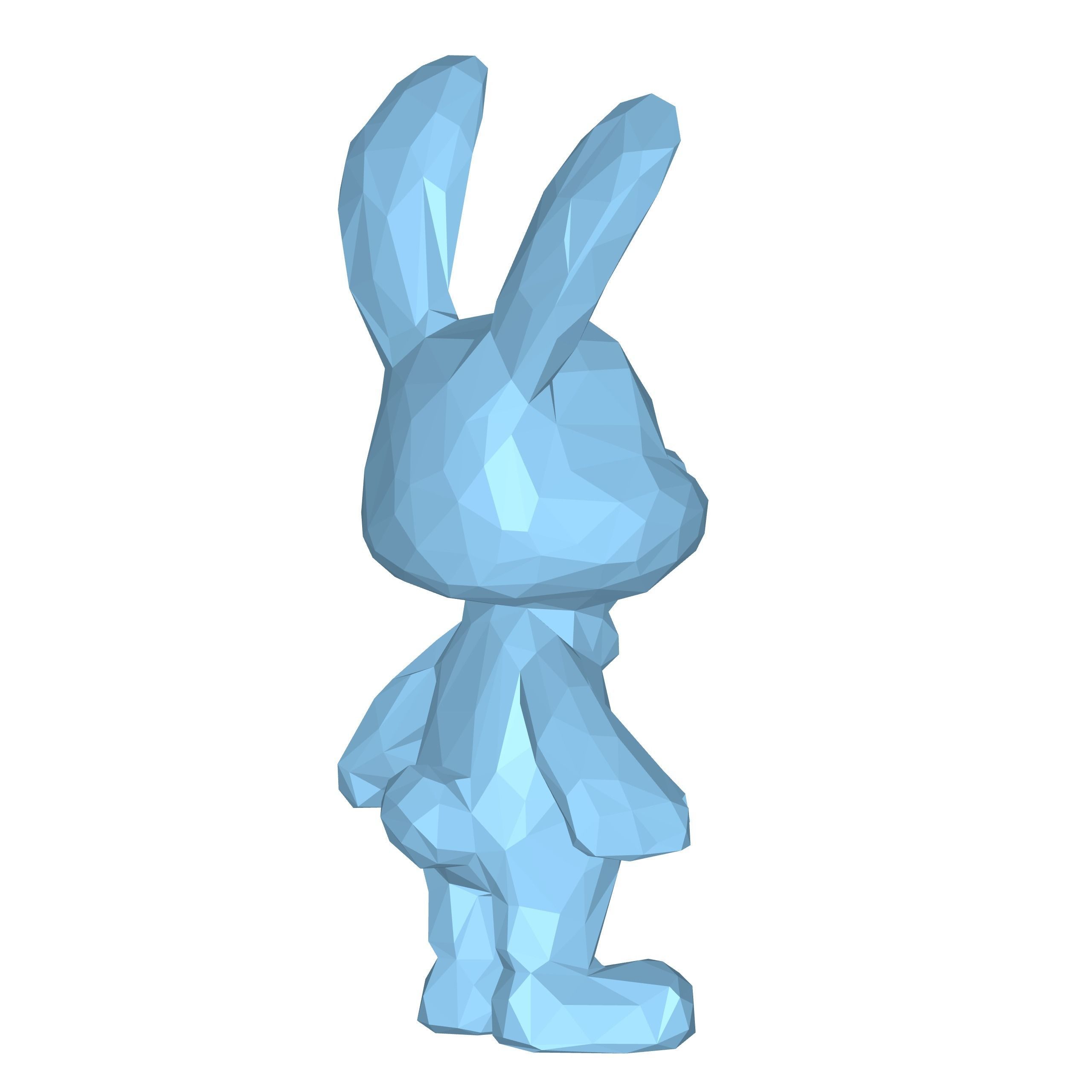 Bunny Low Poly 3D model_4