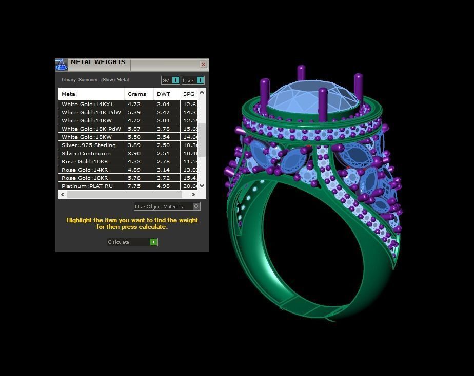 FASHION WEEDING RING  3D print model_10