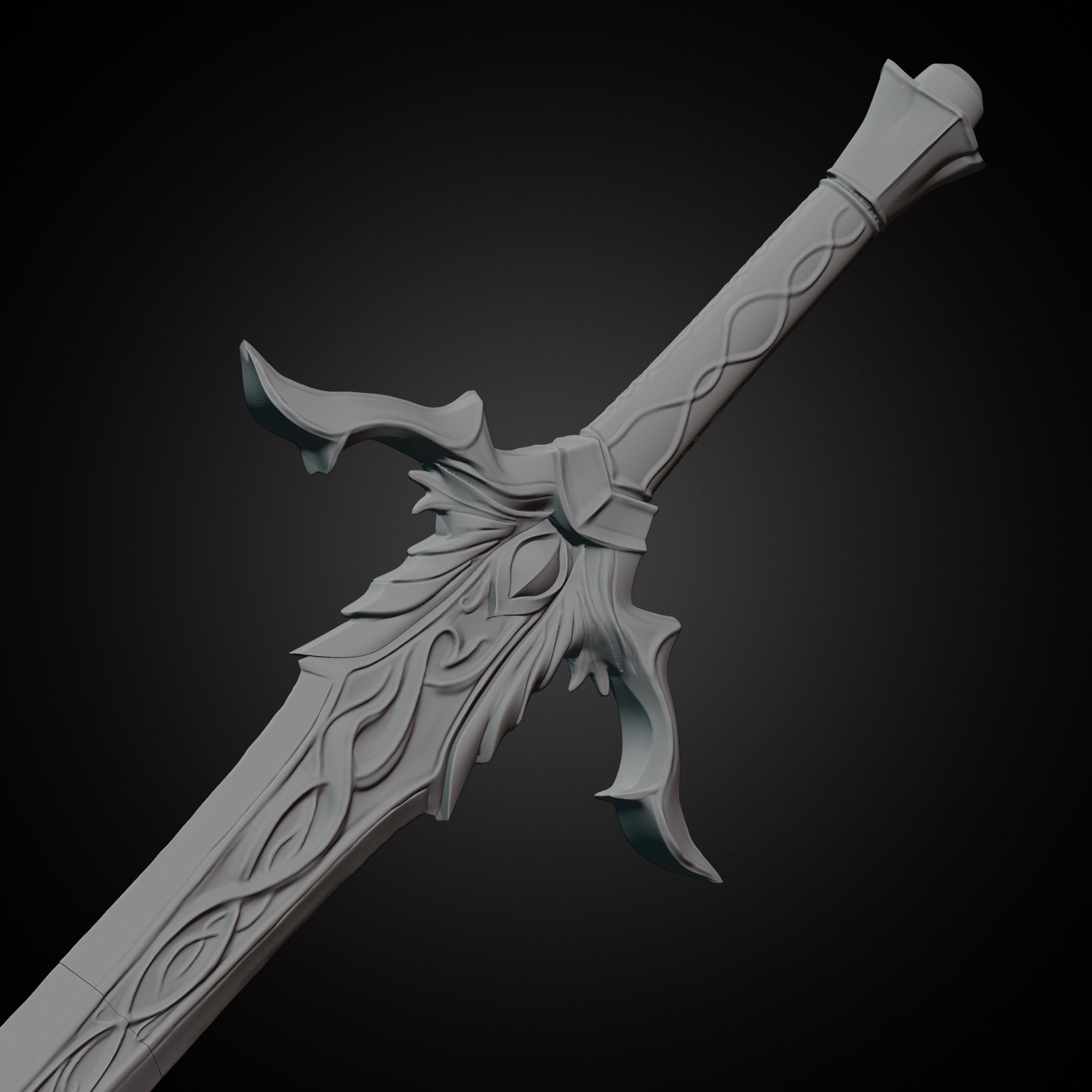 Middle Earth Shadow of War Bright Lord Sword for Cosplay 3D print model_23