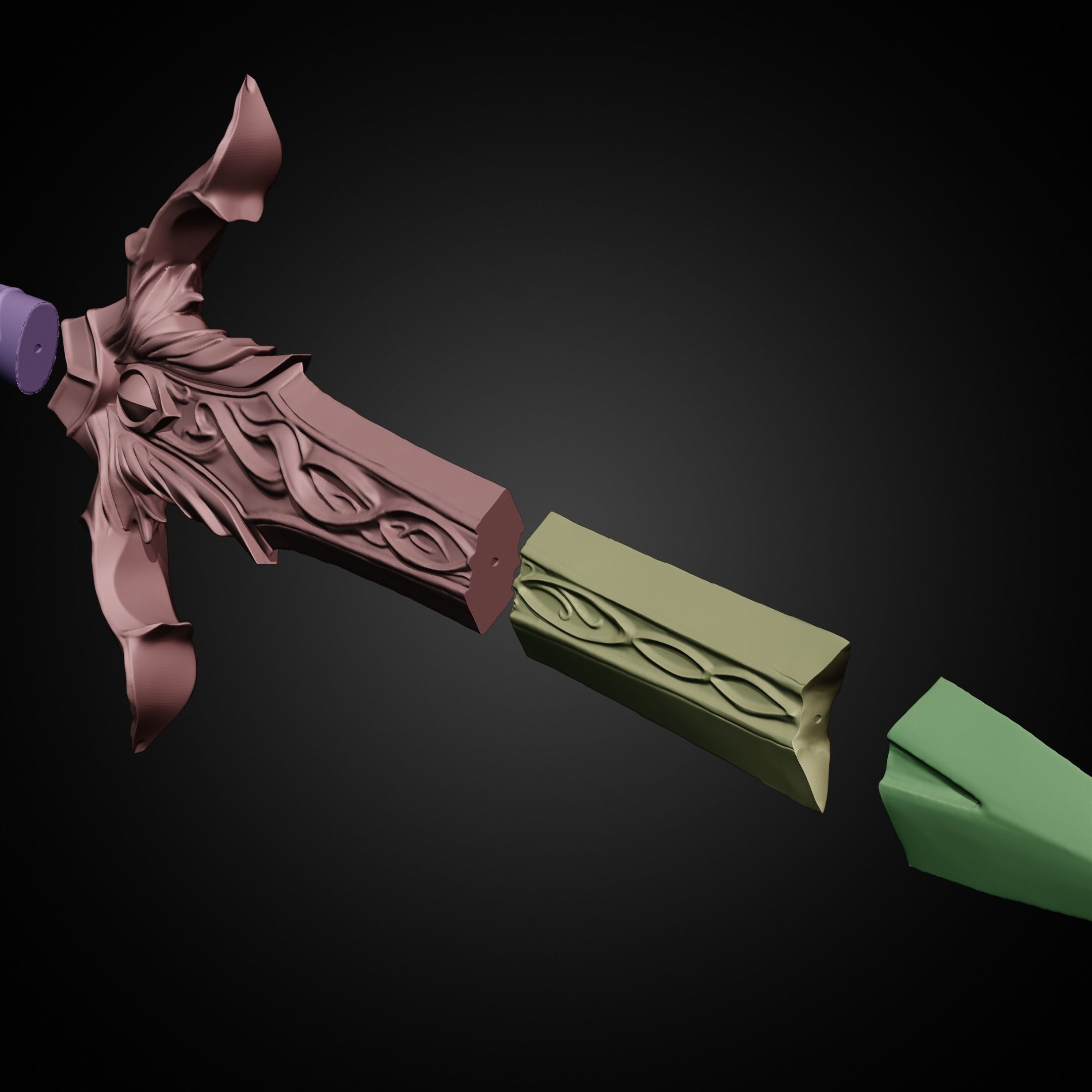 Middle Earth Shadow of War Bright Lord Sword for Cosplay 3D print model_21