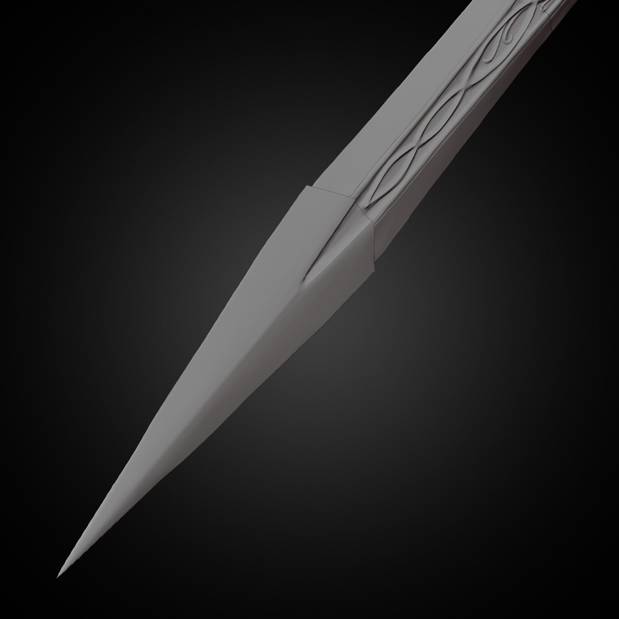 Middle Earth Shadow of War Bright Lord Sword for Cosplay 3D print model_25