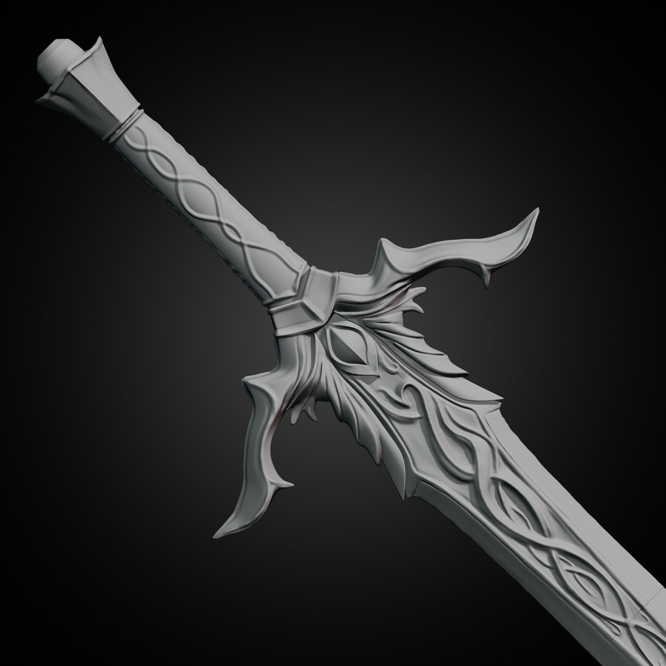 Middle Earth Shadow of War Bright Lord Sword for Cosplay 3D print model_22