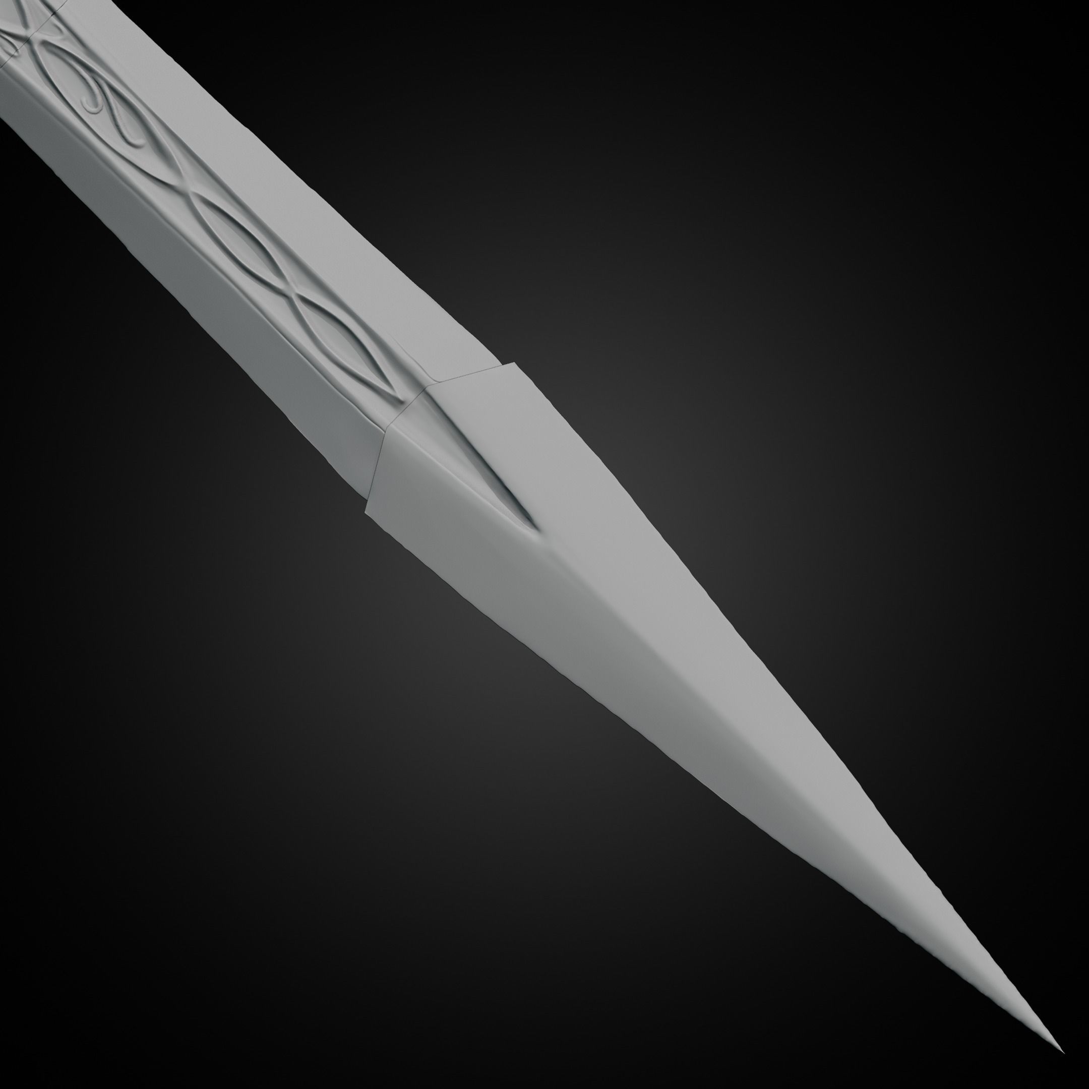 Middle Earth Shadow of War Bright Lord Sword for Cosplay 3D print model_24