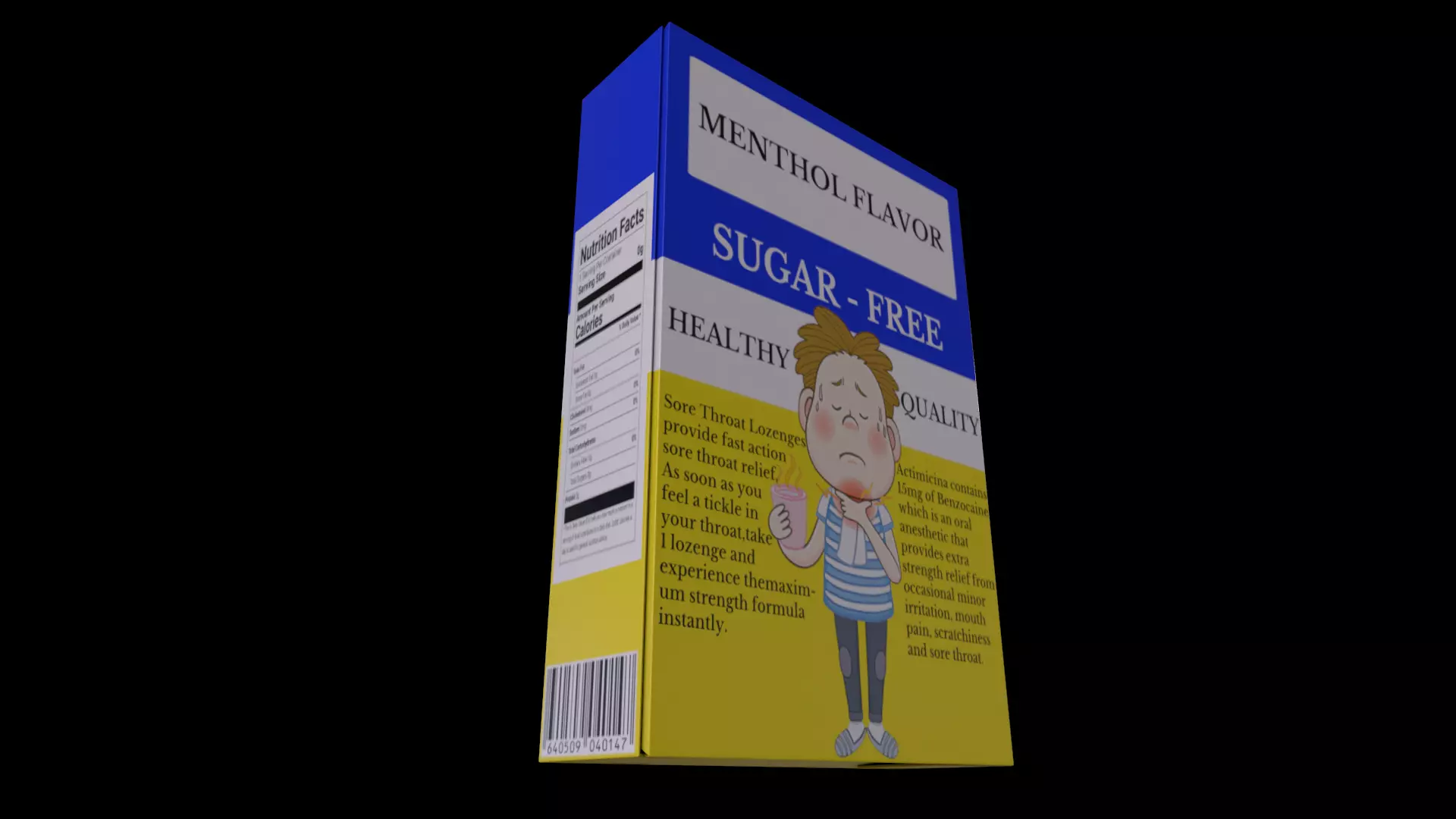 Throat Lozenges - GAME READY PBR Low-poly 3D model