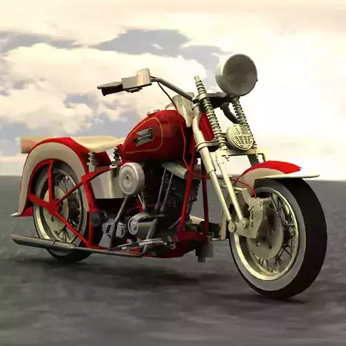 Harley Davidson EL 1936 Studio Max