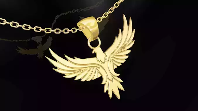 American Eagle gold pendant jewelry