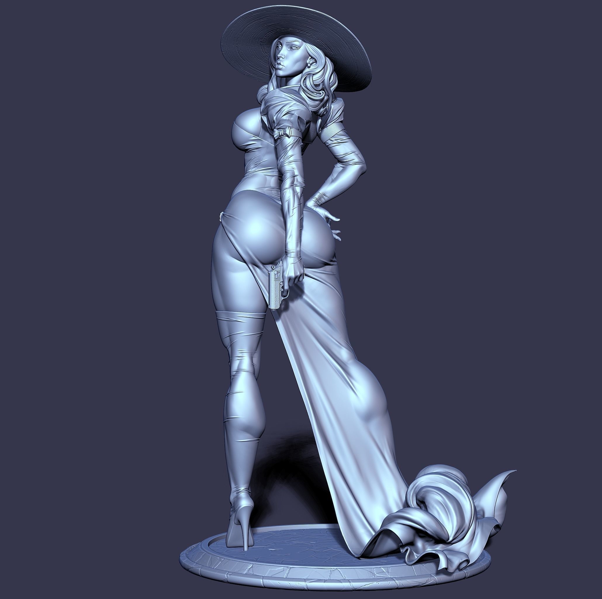 Madame Mirage with NSFW 3D print model_16