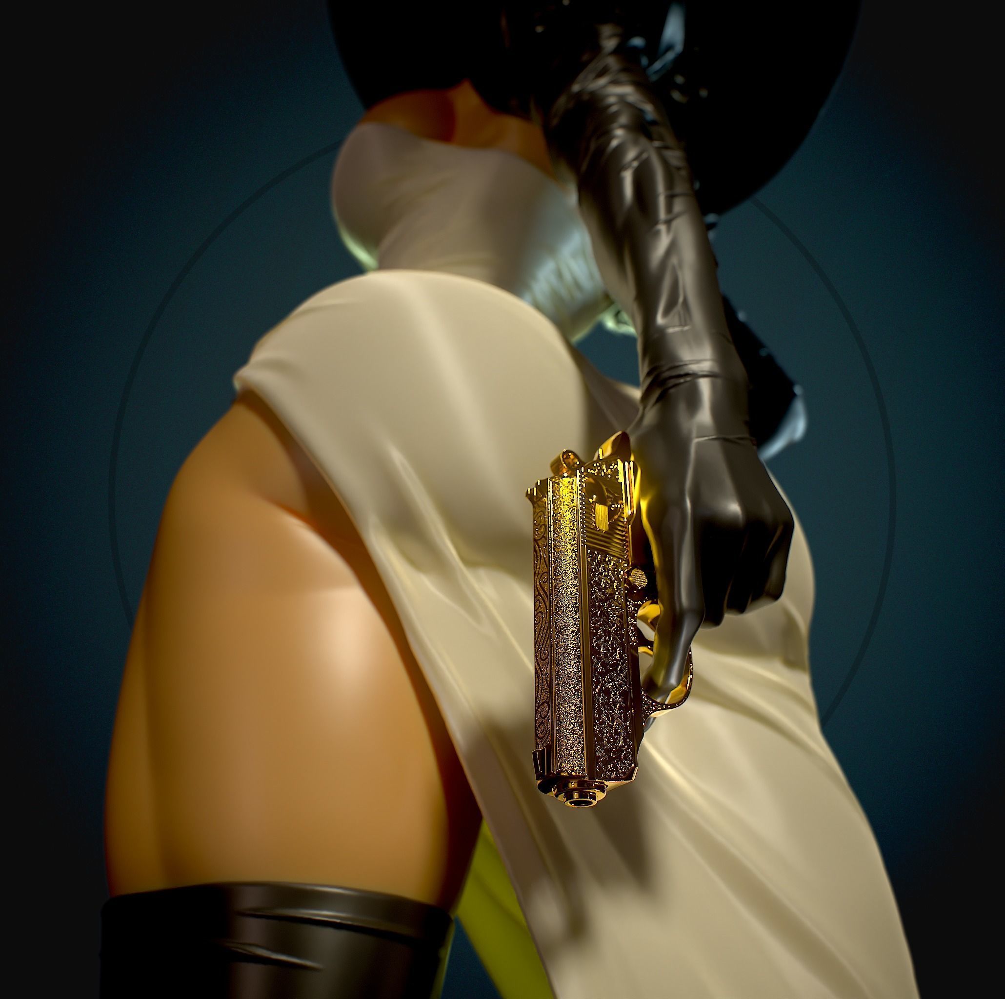 Madame Mirage with NSFW 3D print model_11