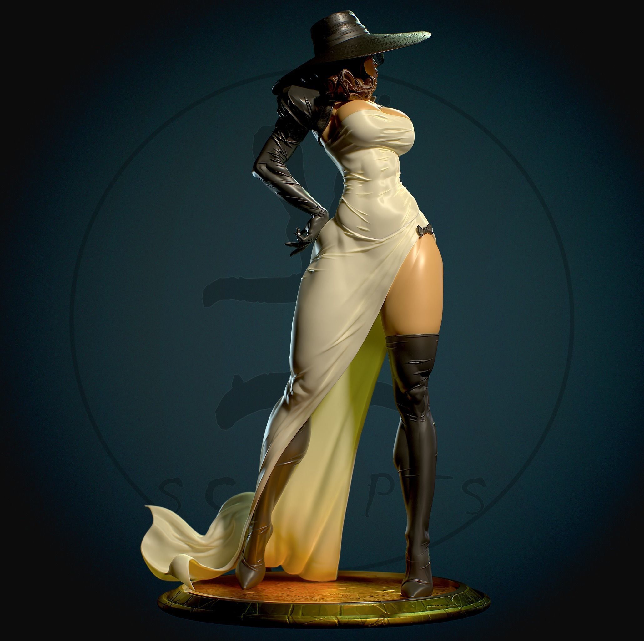 Madame Mirage with NSFW 3D print model_4