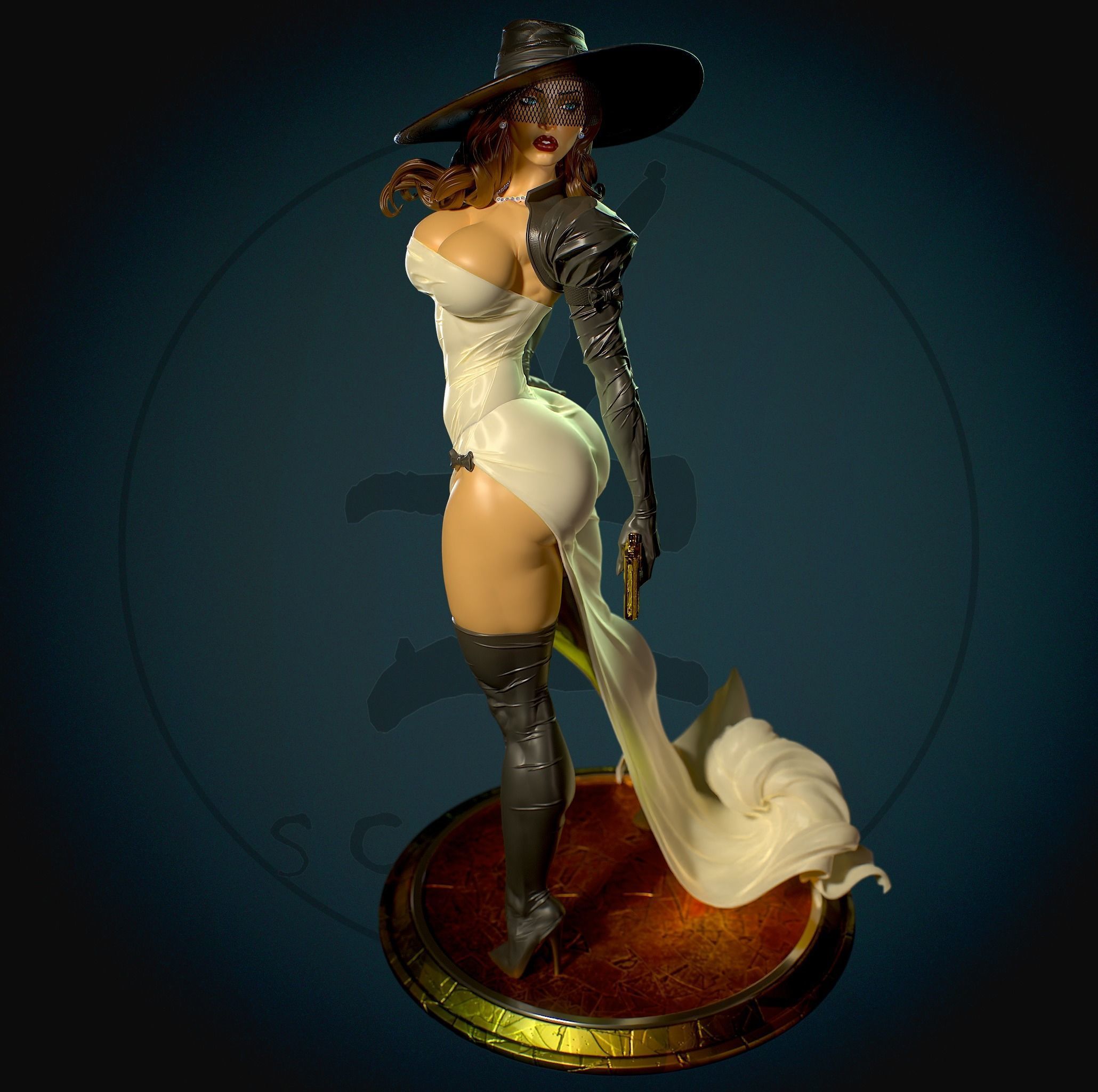 Madame Mirage with NSFW 3D print model_8